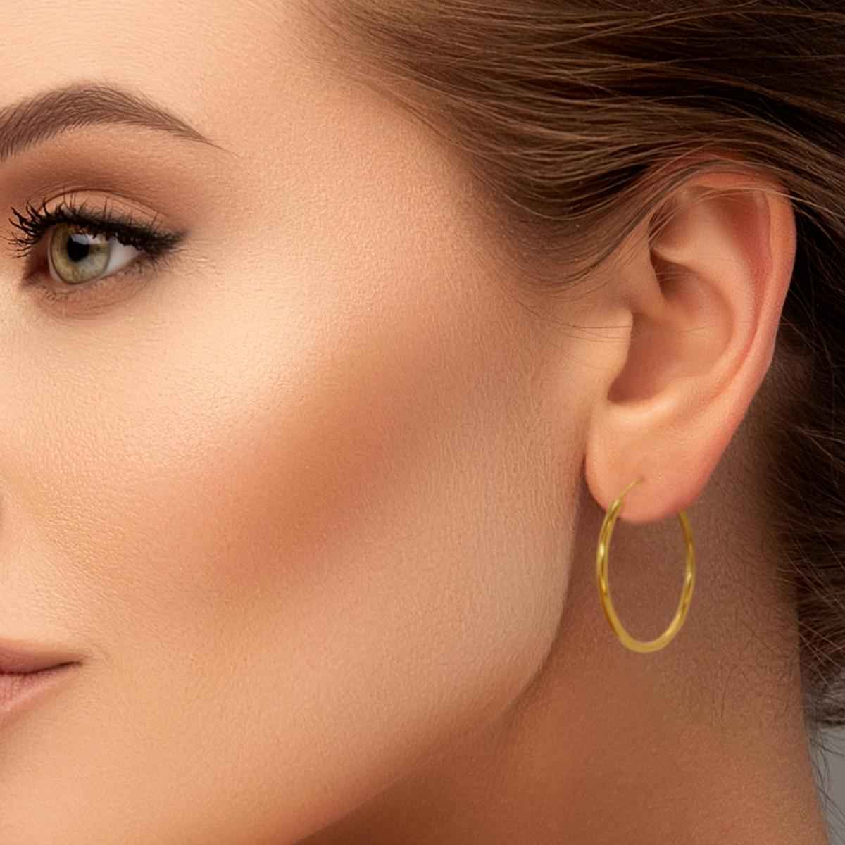 #002 Aufregende Creolen "gipsy girl" - ARS-ARGENTI - Damen Ohrringe Gold - 925 Sterling Silber - Sexy Creolen gold 585 – Boho style – boho ohrringe für damen