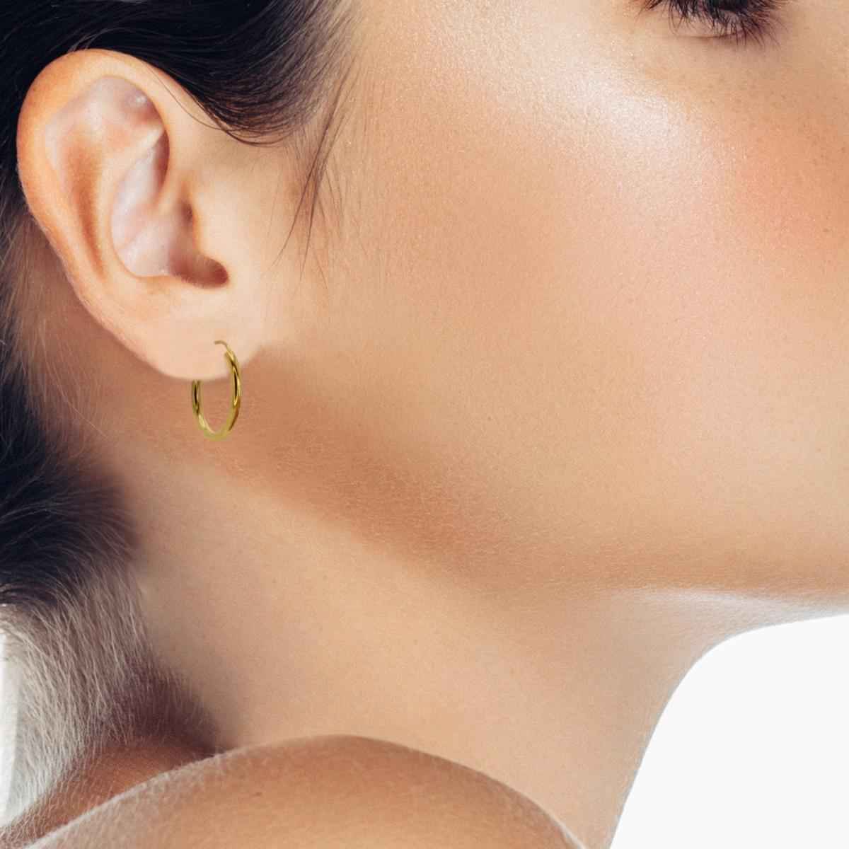 #003 Sexy Creolen "all eyes on me" - ARS-ARGENTI - Damen Ohrringe Gold - 925 Sterling Silber - Sexy Creolen gold 585 – Boho style – boho ohrringe für damen