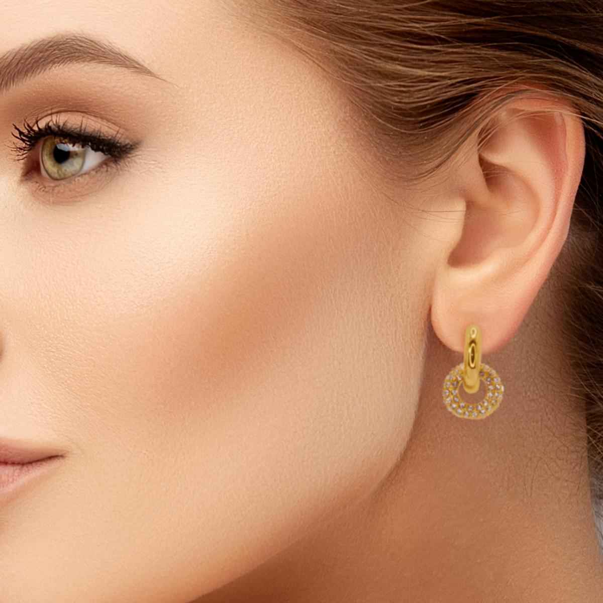 #025 Glamour-Bling-Bling "it´s cocktail time" - ARS-ARGENTI - Damen Ohrringe Gold - 925 Sterling Silber - Sexy Ohrringe gold 585 – bestseller – bling-bling – glamouröse Ohrringe - Luxus