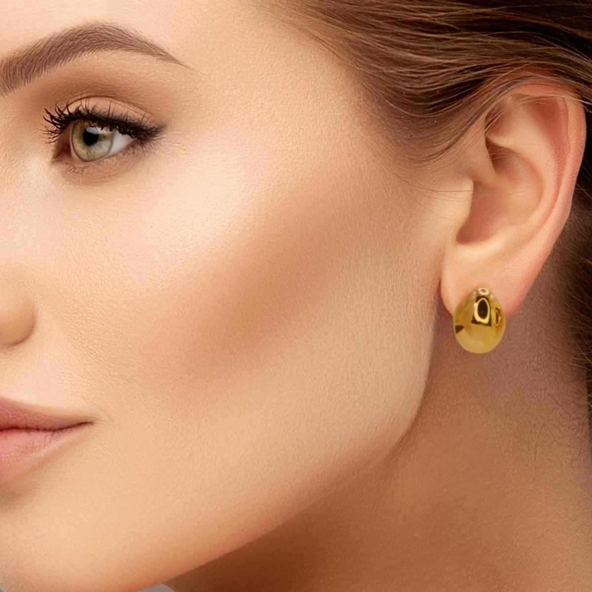 #053 Elegante Drops-Ohrringe "Drop your soul" - ARS-ARGENTI- Damen Ohrringe Gold - 925 Sterling Silber - Sexy Tropfen Ohrringe gold 585 – chunky ohrringe gold – pompöse ohrringe – ohrringe statement – damenohrringe - Geschenkbox