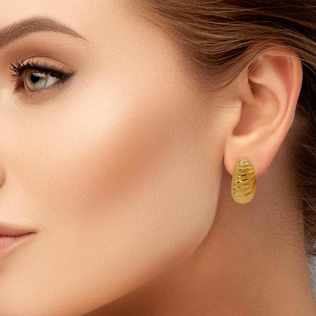 #067 Chunky Drops-Ohrringe "Cosmic HAILEY" - ARS-ARGENTI- Damen Ohrringe Gold - 925 Sterling Silber - Sexy Tropfen Ohrringe gold 585 – chunky ohrringe gold – pompöse ohrringe – ohrringe statement – damenohrringe - Geschenkbox