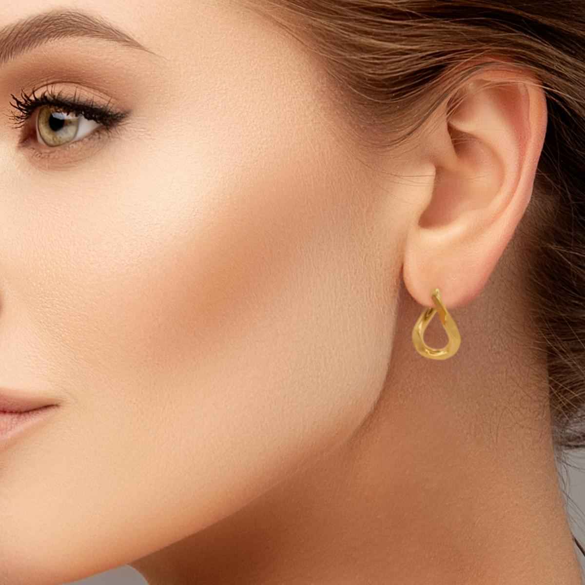 #072 Anmutige Glamour-Ohrringe "Infinity Glam" - ARS-ARGENTI- Damen Ohrringe Gold - 925 Sterling Silber - Sexy Ohrringe gold 585 – bestseller – bling-bling – glamouröse Ohrringe – Sinnliche Ohrringe – damenohrringe - Geschenkbox