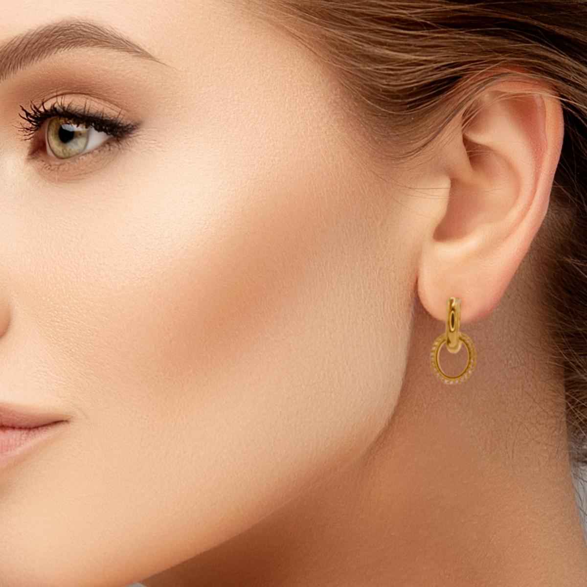 #096 Glamour-Ohrringe "ear blingzillas" - ARS-ARGENTI- Damen Ohrringe Gold - 925 Sterling Silber - Sexy Ohrringe gold 585 – bestseller – bling-bling – glamouröse Ohrringe – Sinnliche Ohrringe – damenohrringe - Geschenkbox