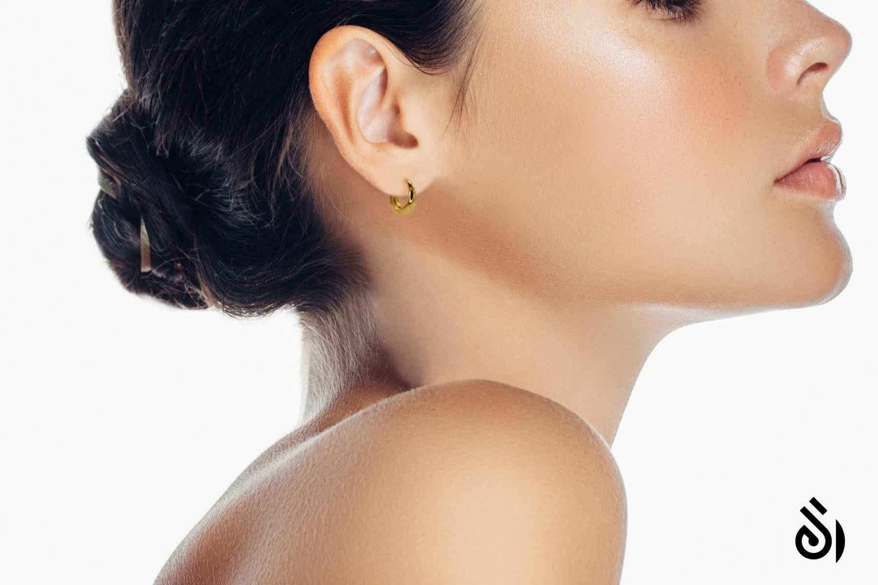 #109 Luxuriöse Creolen "final touch" - ARS-ARGENTI- Damen Ohrringe Gold - 925 Sterling Silber - Sexy Creolen gold 585 – bestseller – Kreolen – damenohrringe - Geschenkbox