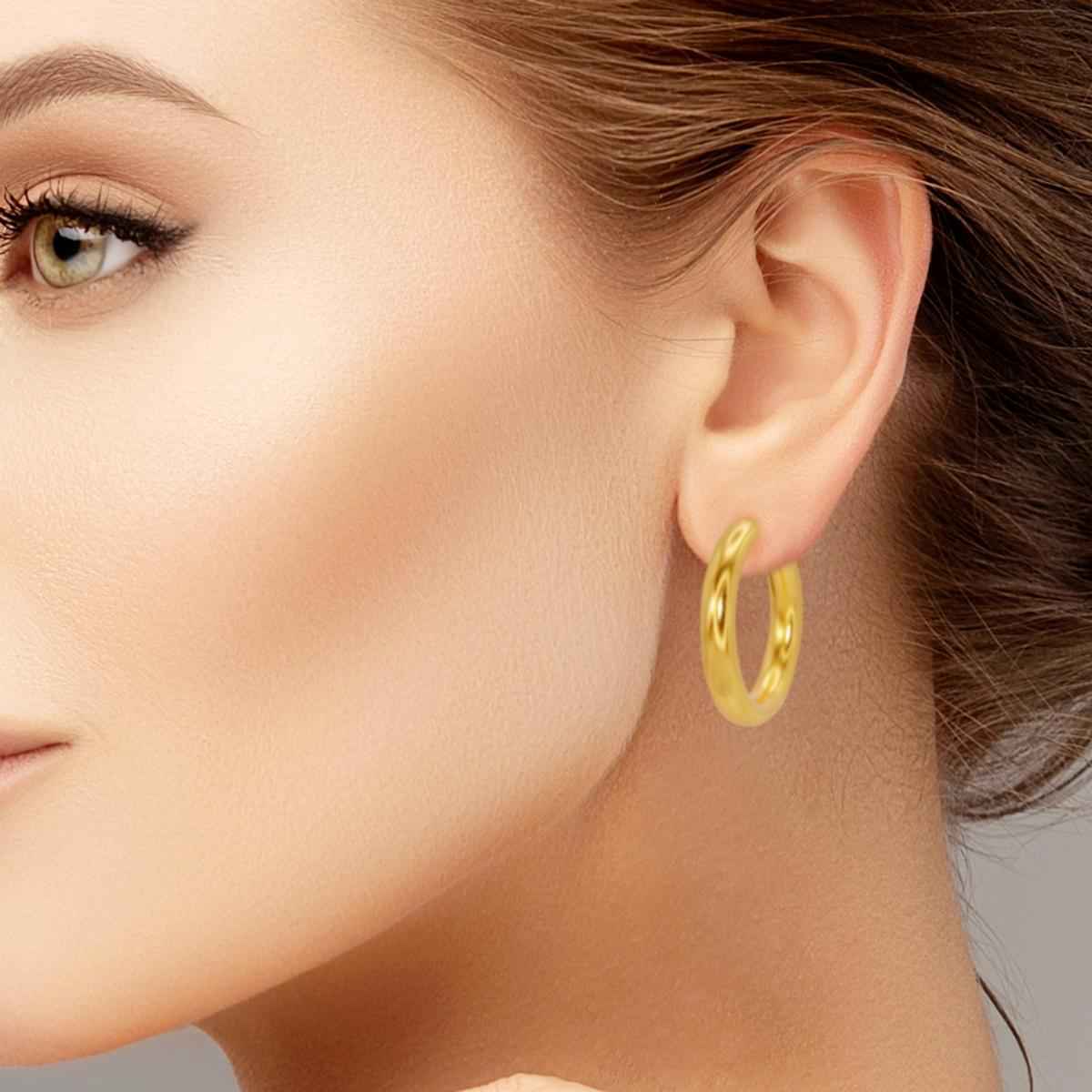#112 Statement Creolen "princess for a day" - ARS-ARGENTI- Damen Ohrringe Gold - 925 Sterling Silber - Sexy Creolen gold 585 – bestseller – Kreolen – damenohrringe - Geschenkbox