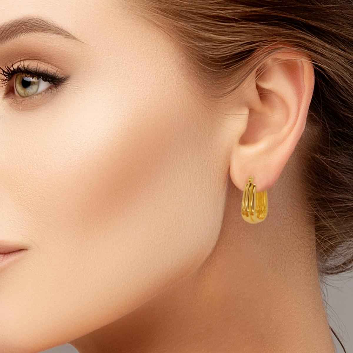 #114 Stylishe Boho-Ohrringe "boys for buttler" - ARS-ARGENTI- Damen Ohrringe Gold - 925 Sterling Silber - Sexy Creolen gold 585 – Boho style – boho ohrringe für damen – damenohrringe - Geschenkbox