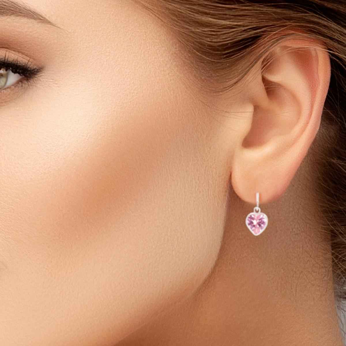 #128 Edle Ohrhänger "LENYA Rose" - ARS-ARGENTI - Damen Ohrringe Silber - 925 Sterling Silber – Ohrhänger - Sexy Ohrhänger – bestseller – Trend – Hängeohrringe – damenohrringe – Geschenkbox - swarovski ohrringe