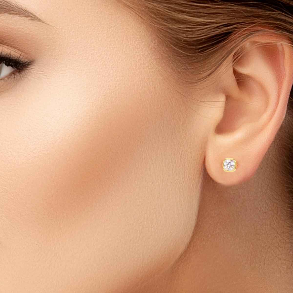 #131 Funkelnde Ohrstecker "girls-gang" - ARS-ARGENTI- Damen Ohrringe Gold - 925 Sterling Silber - Sexy Ohrstecker gold 585 – swarovski ohrringe – damenohrringe - Geschenkbox