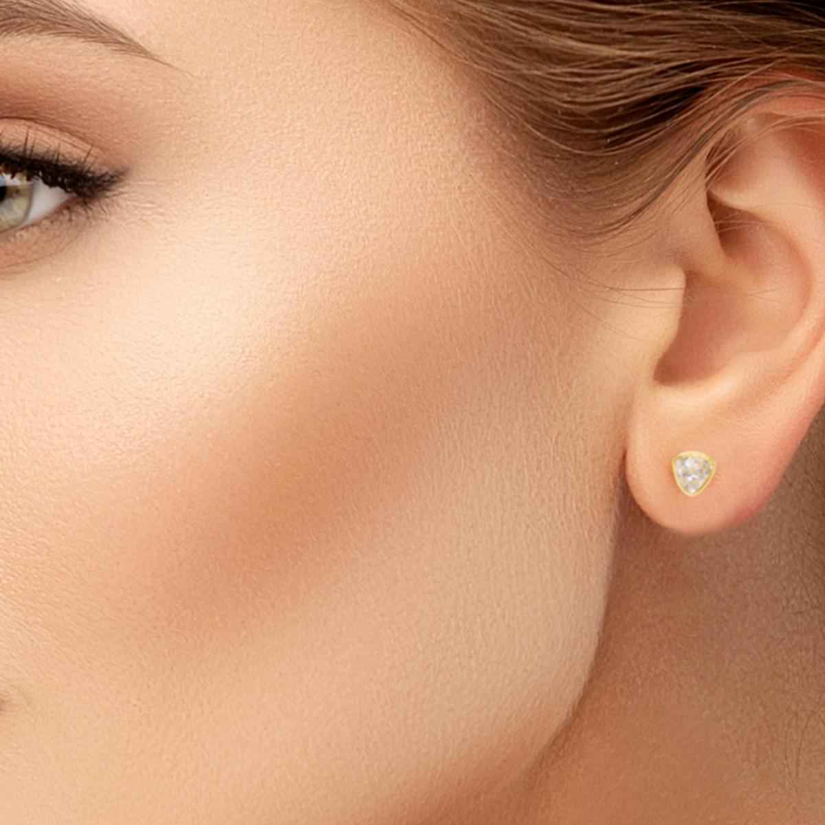 #133 Herz Ohrstecker "like a virgin" - ARS-ARGENTI- Damen Ohrringe Gold - 925 Sterling Silber - Sexy Ohrstecker gold 585 – swarovski ohrringe – damenohrringe - Geschenkbox