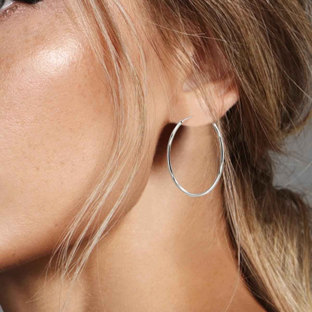 #140 Coole Creolen "urban halo" - ARS-ARGENTI - Damen Ohrringe Silber - 925 Sterling Silber - Sexy Creolen – Kreolen – damenohrringe – Geschenkbox