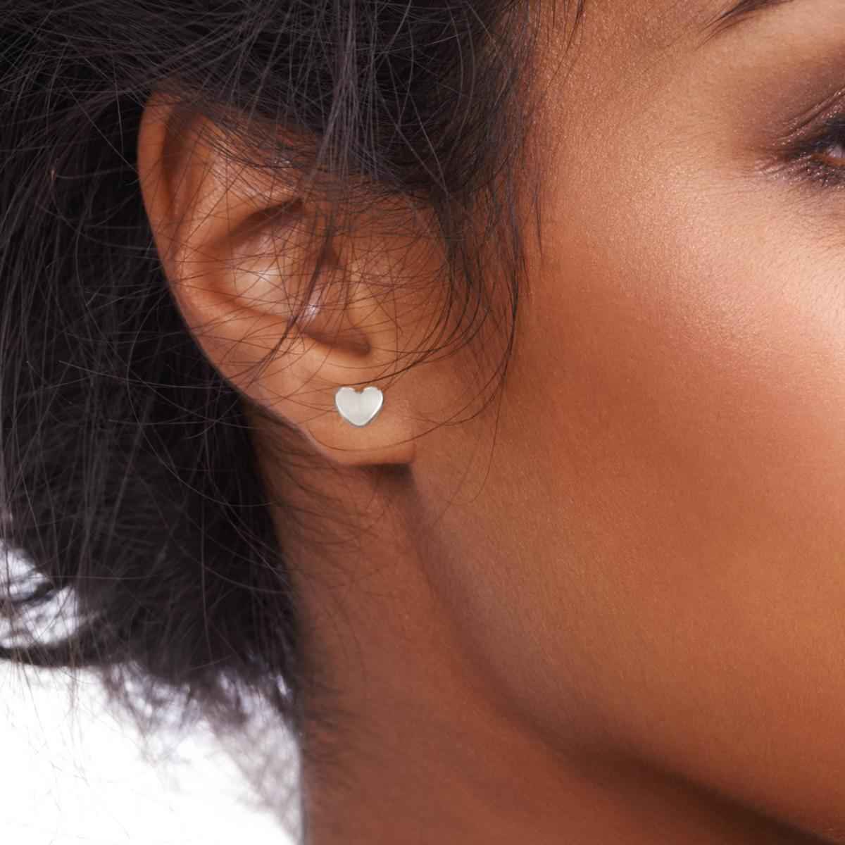 #157 Ohrstecker "tiny heart" - ARS-ARGENTI - Damen Ohrringe Silber - 925 Sterling Silber - Sexy Ohrstecker – swarovski ohrringe – damenohrringe - Geschenkbox