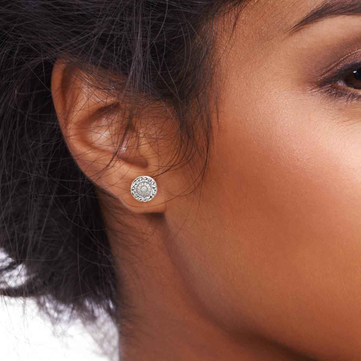 #165 Party - Ohrstecker "Disco Dots" - ARS-ARGENTI - Damen Ohrringe Silber - 925 Sterling Silber - Sexy Ohrstecker – swarovski ohrringe – damenohrringe - Geschenkbox