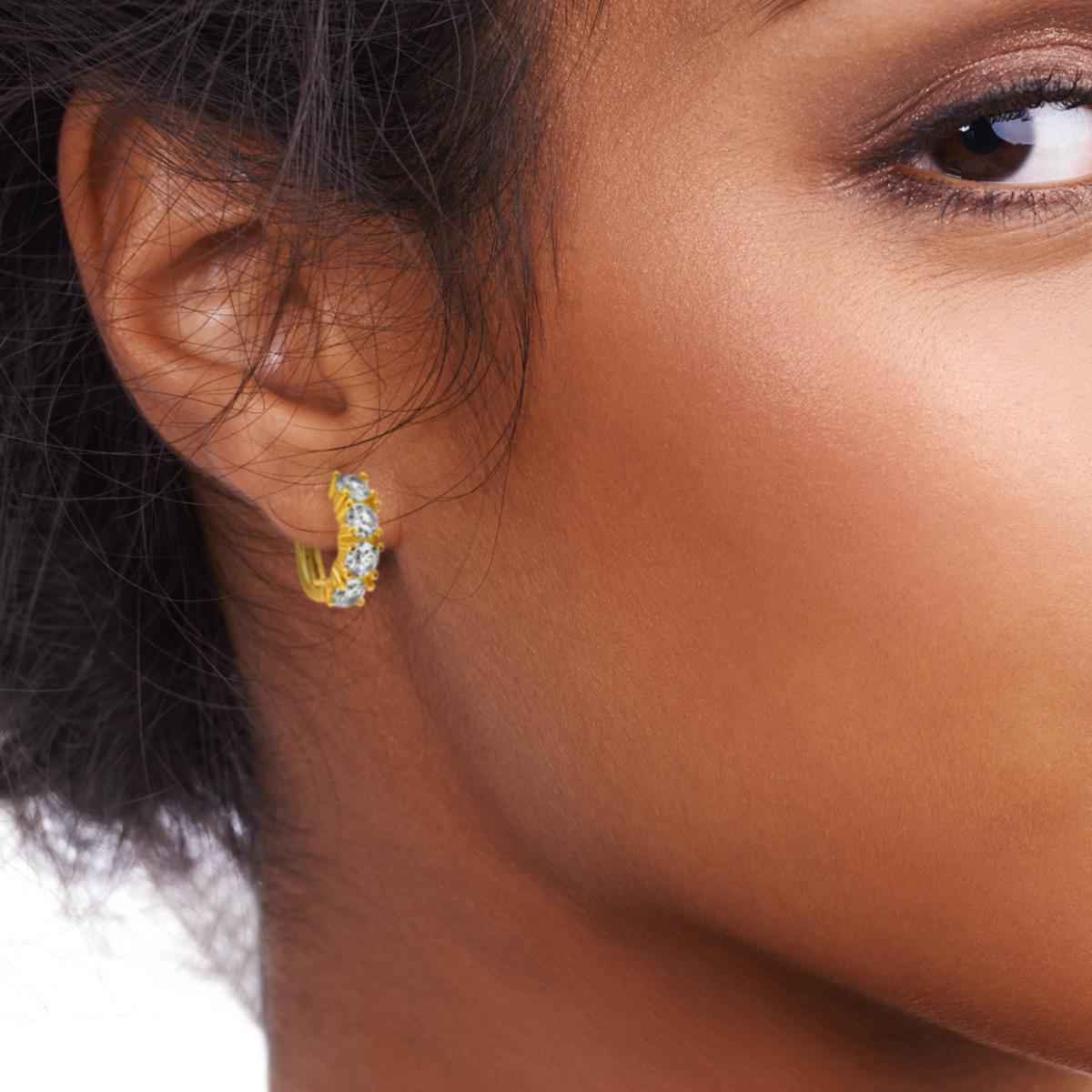 #168 Glamouröse Creolen "Little Richy I" - ARS-ARGENTI - Damen Ohrringe Gold - 925 Sterling Silber - Sexy Creolen gold 585 – bestseller – Kreolen – damenohrringe - Geschenkbox