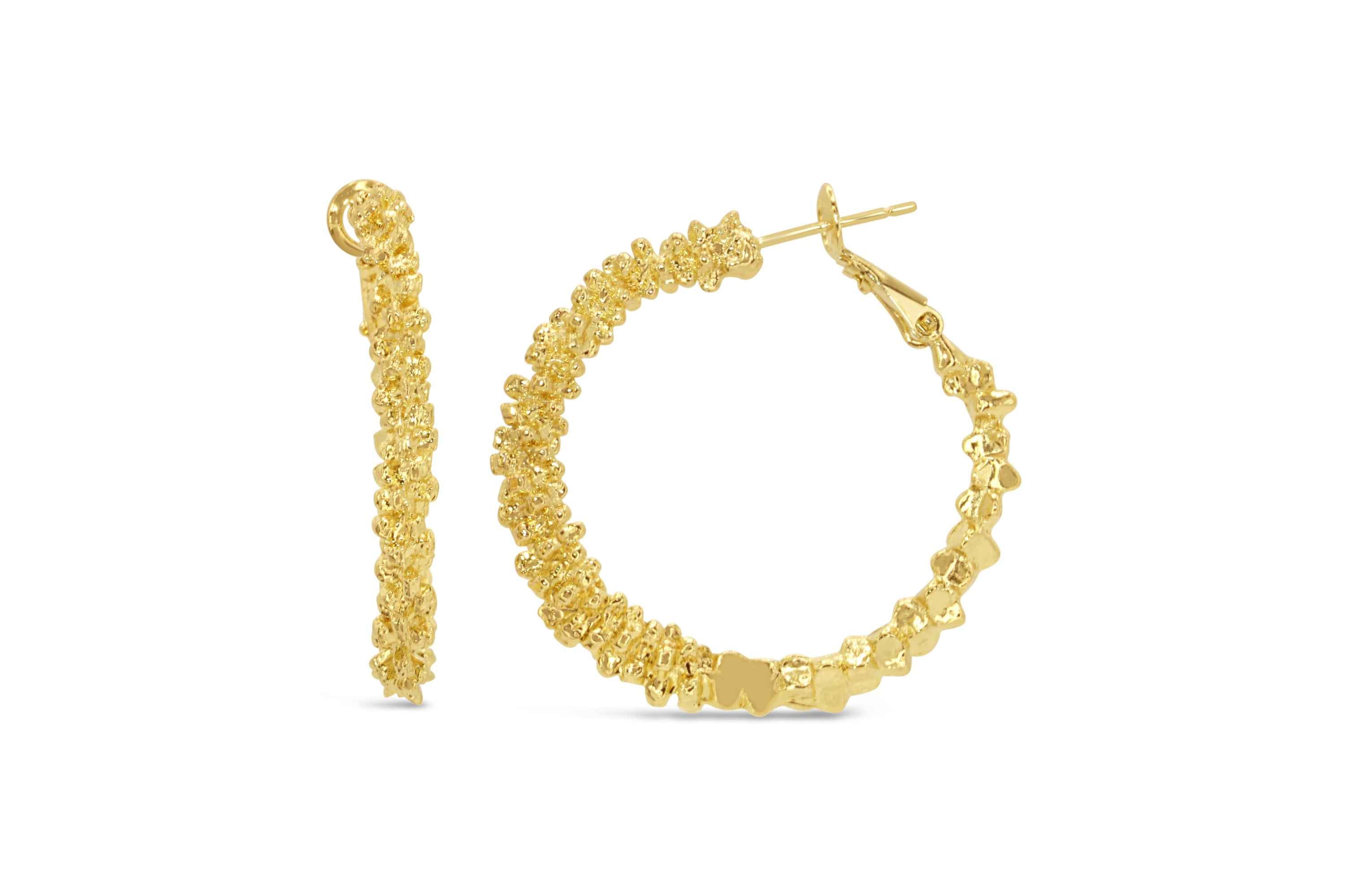 #175 Sexy Club-Creolen "Rich B*tch Hoops II" - ARS-ARGENTI - Damen Ohrringe Gold - 925 Sterling Silber - Sexy Creolen gold 585 – bestseller – Kreolen – damenohrringe - Geschenkbox