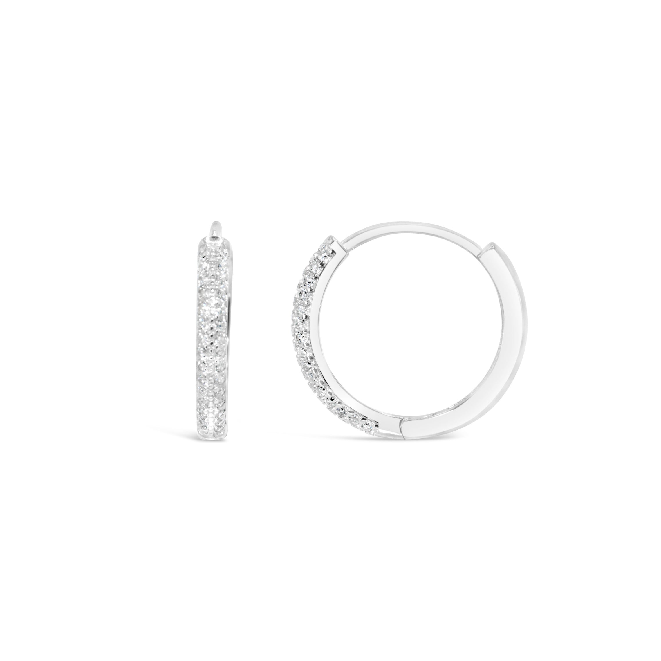 #191 Sexy Creolen "Blingy Hoops silber" - ARS-ARGENTI - Damen Ohrringe Silber - 925 Sterling Silber - Sexy Creolen – Kreolen – damenohrringe – Geschenkbox - swarovski ohrringe
