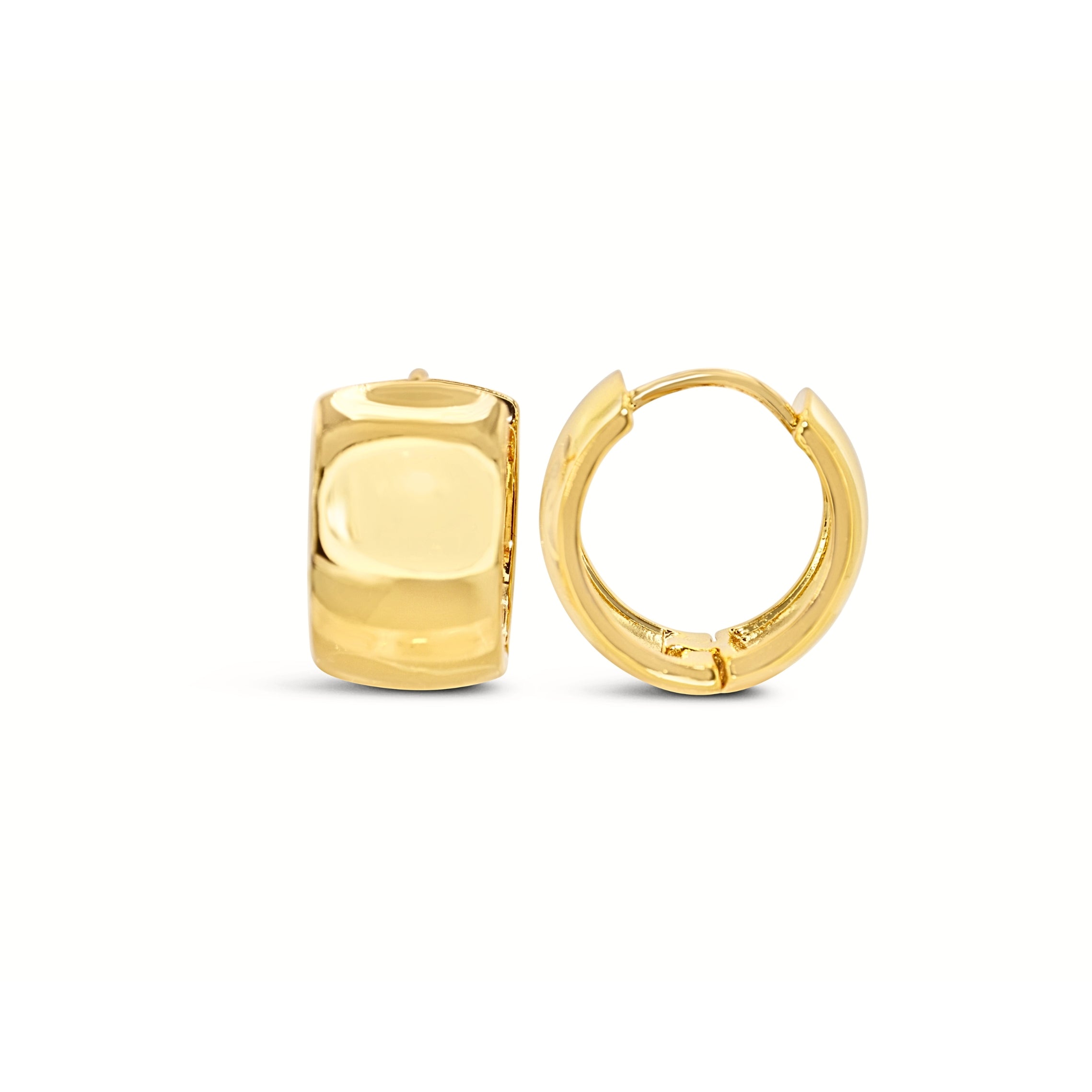 #196 Breite Creolen-Ohrringe "Bold Babe Hoops II" - ARS-ARGENTI - Damen Ohrringe Gold - 925 Sterling Silber - Sexy Creolen gold 585 – bestseller – Kreolen – damenohrringe - Geschenkbox