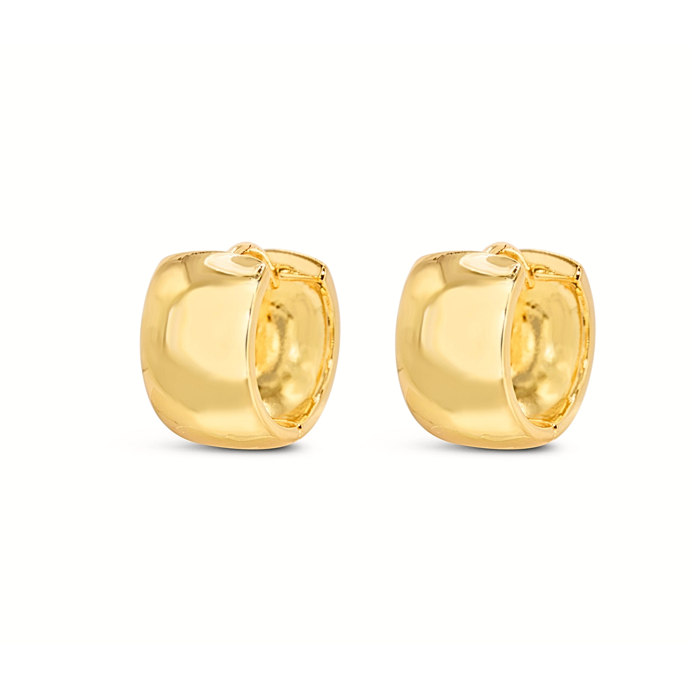 #196 Breite Creolen-Ohrringe "Bold Babe Hoops II" - ARS-ARGENTI - Damen Ohrringe Gold - 925 Sterling Silber - Sexy Creolen gold 585 – bestseller – Kreolen – damenohrringe - Geschenkbox