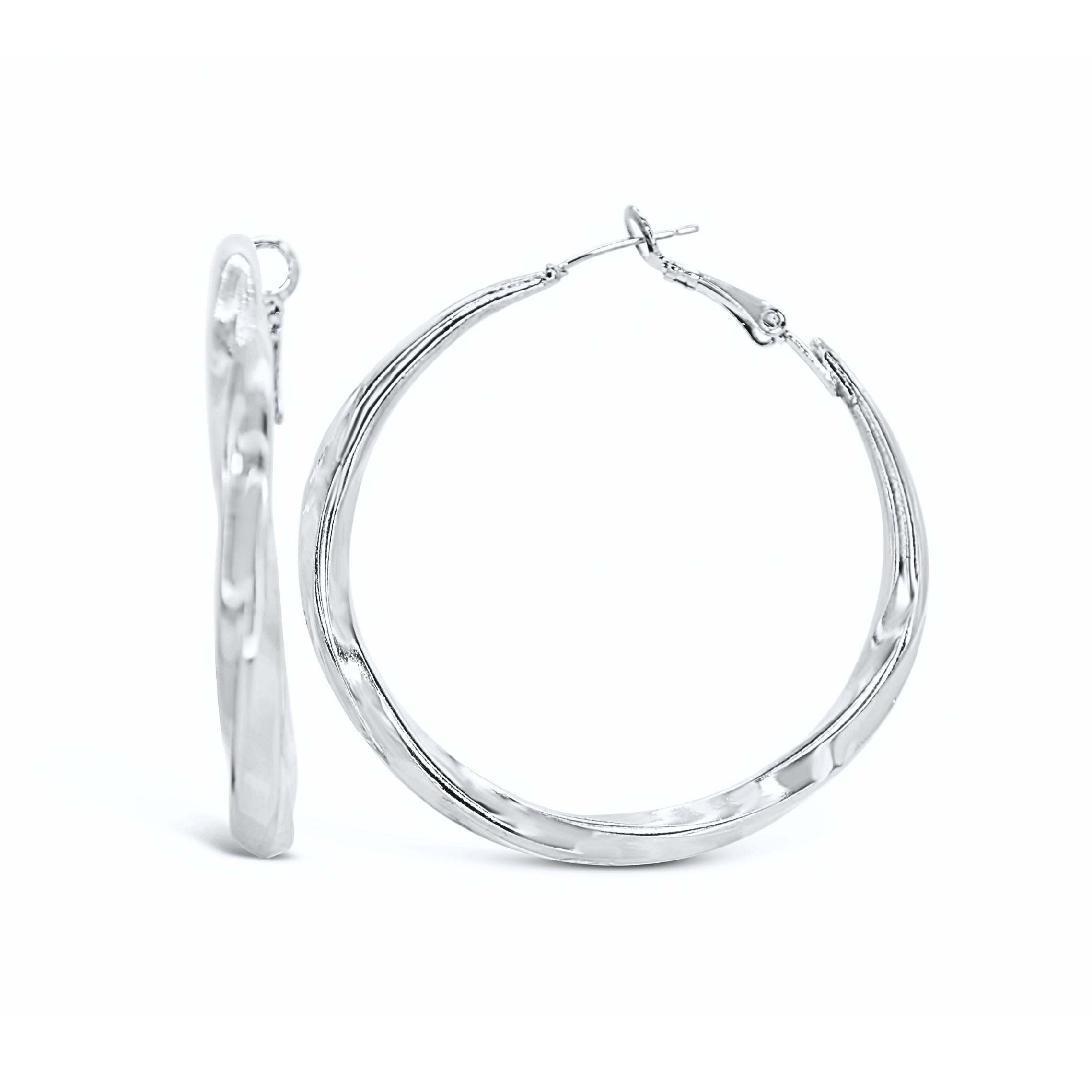 #199 Gedrehte XL-Creolen-Ohrringe "XL express yourself II" - ARS-ARGENTI - Damen Ohrringe Silber - 925 Sterling Silber - Sexy Creolen – Kreolen – damenohrringe – Geschenkbox