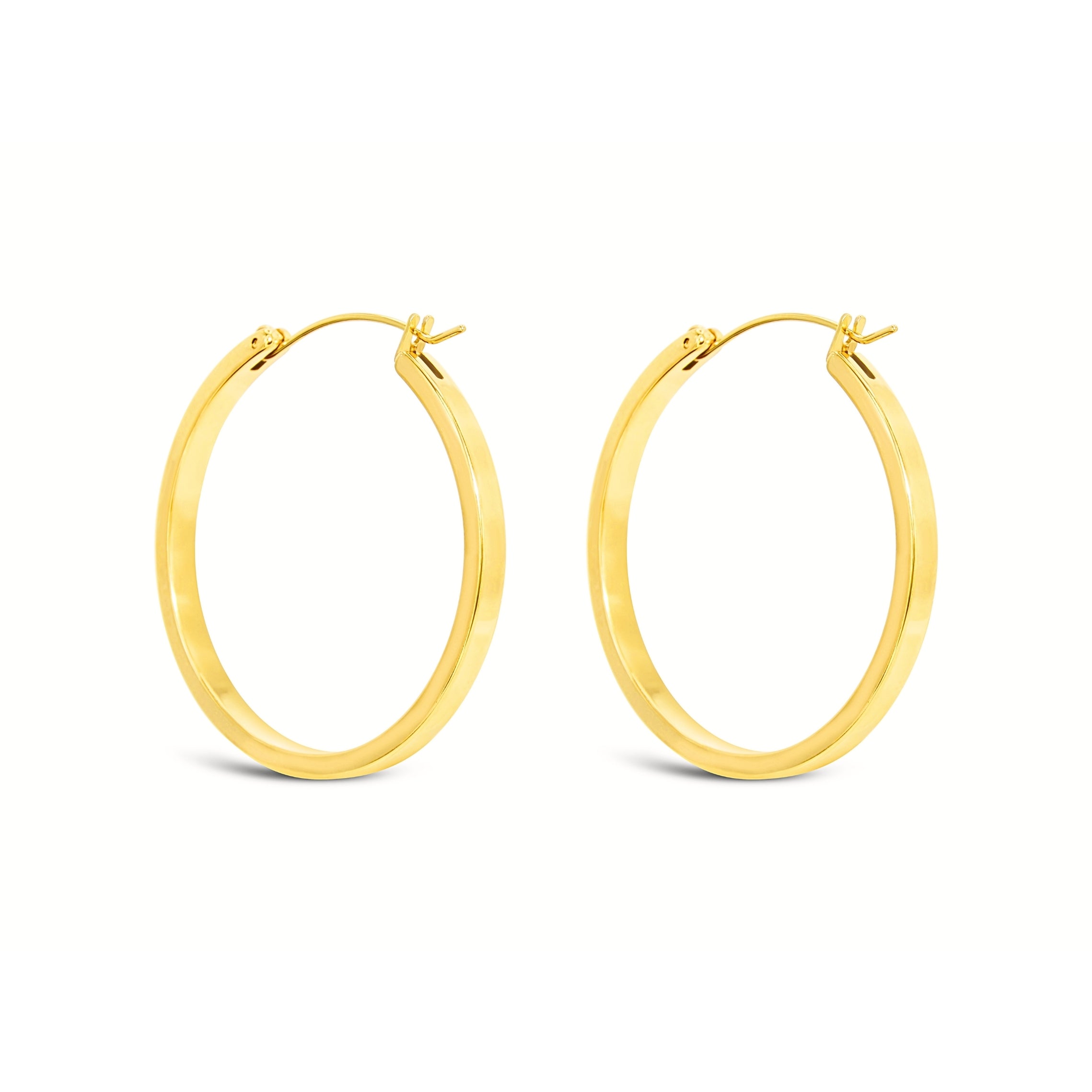 #206 Sexy Creolen-Ohrringe "Moonkissed Circles" - ARS-ARGENTI - Damen Ohrringe Gold - 925 Sterling Silber - Sexy Creolen gold 585 – bestseller – Kreolen – damenohrringe - Geschenkbox