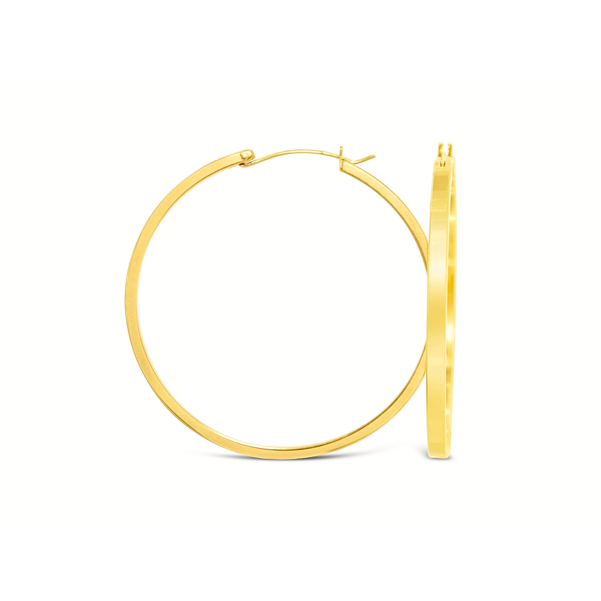 #207 Sexy Creolen-Ohrringe "XL Moonkissed Circles" - ARS-ARGENTI - Damen Ohrringe Gold - 925 Sterling Silber - Sexy Creolen gold 585 – bestseller – Kreolen – damenohrringe - Geschenkbox