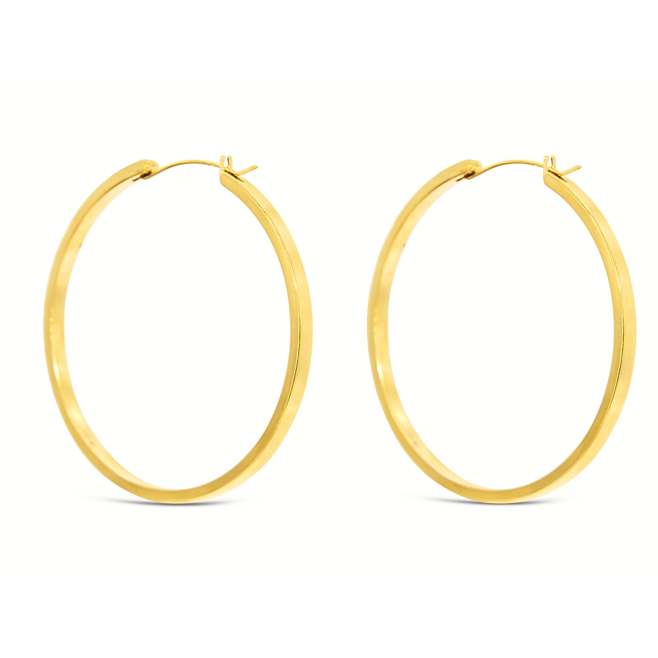 #207 Sexy Creolen-Ohrringe "XL Moonkissed Circles" - ARS-ARGENTI - Damen Ohrringe Gold - 925 Sterling Silber - Sexy Creolen gold 585 – bestseller – Kreolen – damenohrringe - Geschenkbox