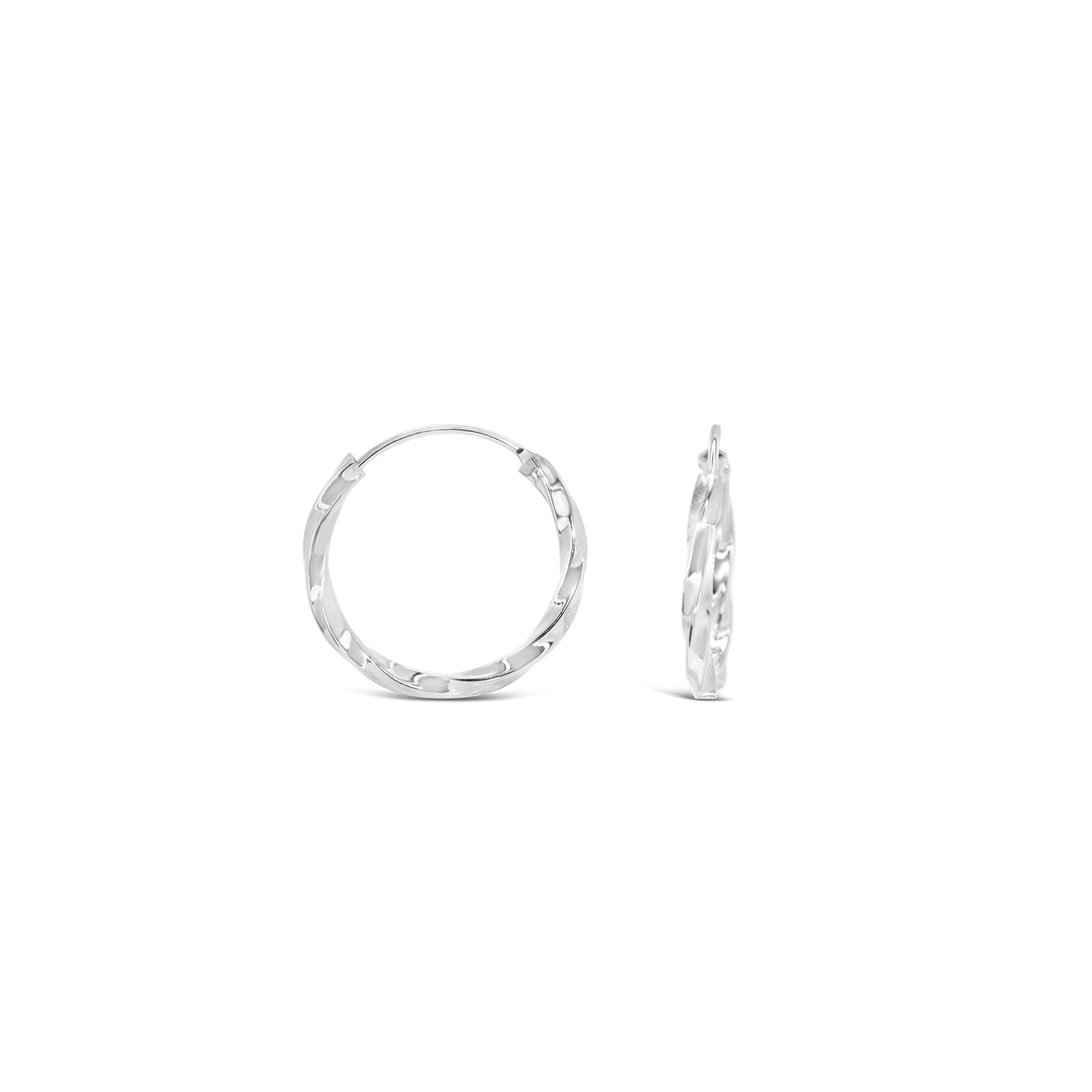 #208 Gedrehte Creolen "Twist & Tease" - ARS-ARGENTI - Damen Ohrringe Silber - 925 Sterling Silber - Sexy Creolen – Kreolen – damenohrringe – Geschenkbox