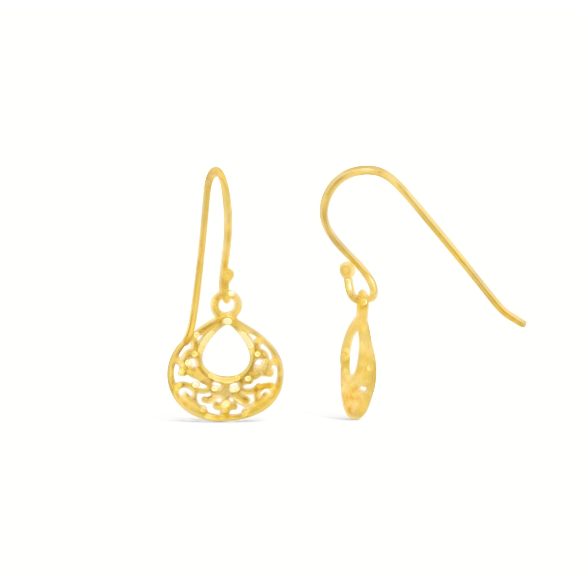 #215 Edle Boho-Ohrringe "Marrakech Kiss gold" - ARS-ARGENTI - Damen Ohrringe Gold - 925 Sterling Silber - Sexy Creolen gold 585 – Boho style – boho ohrringe für damen – damenohrringe – Geschenkbox