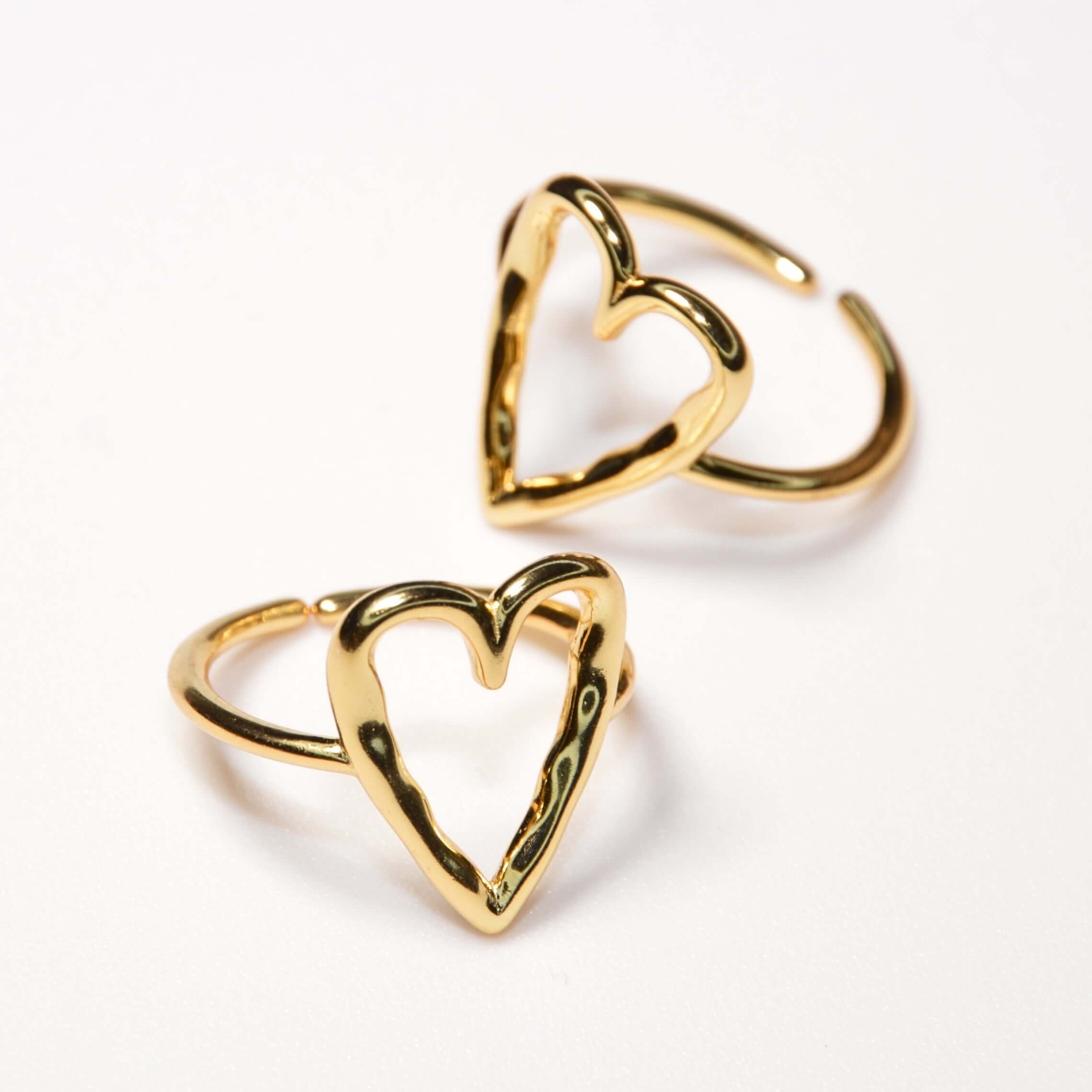 #000 Edler Herz-Ring"Eternity Love - gold" - ARS-ARGENTI