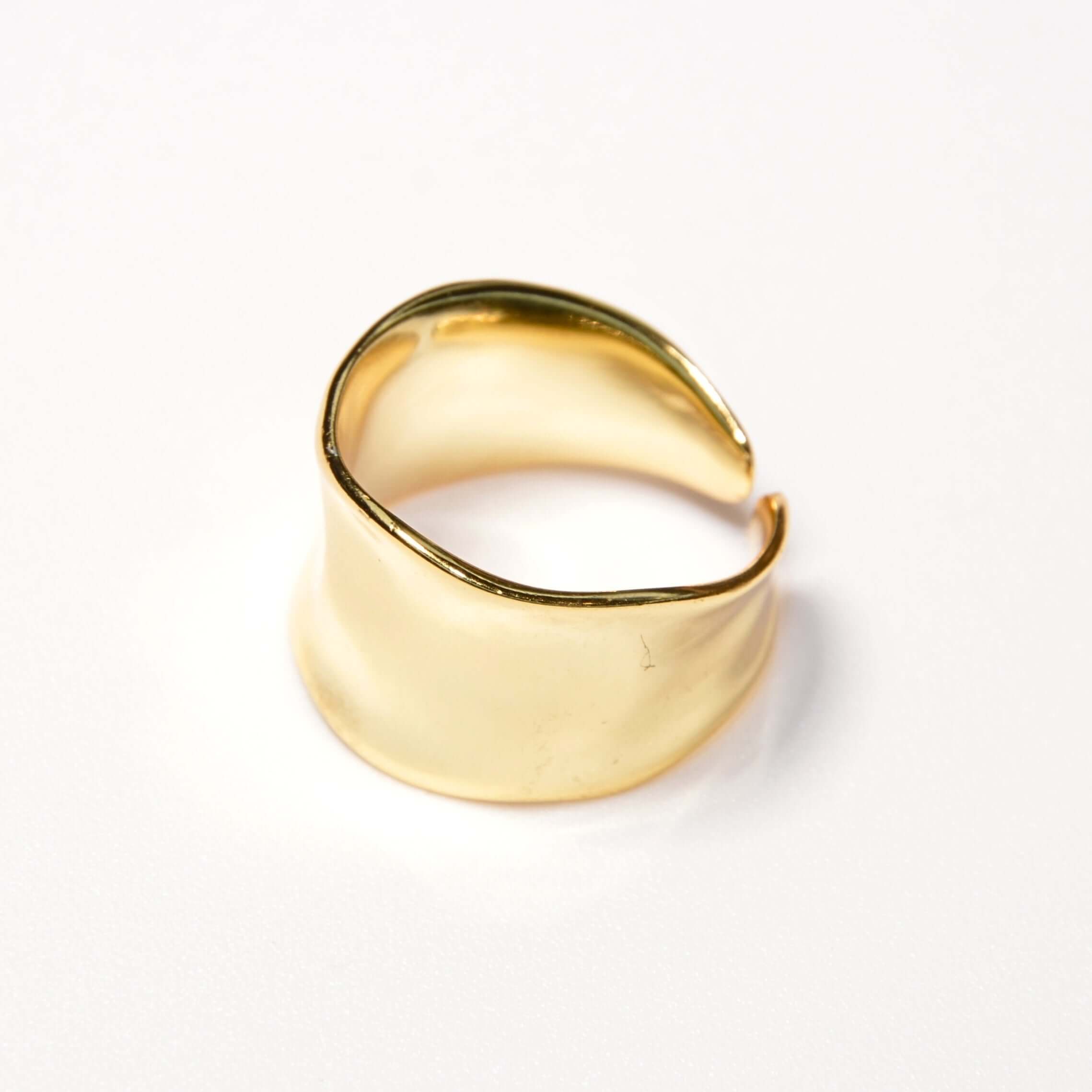 #011 Markanter-Statement-Ring "No Saint" - gold - ARS-ARGENTI