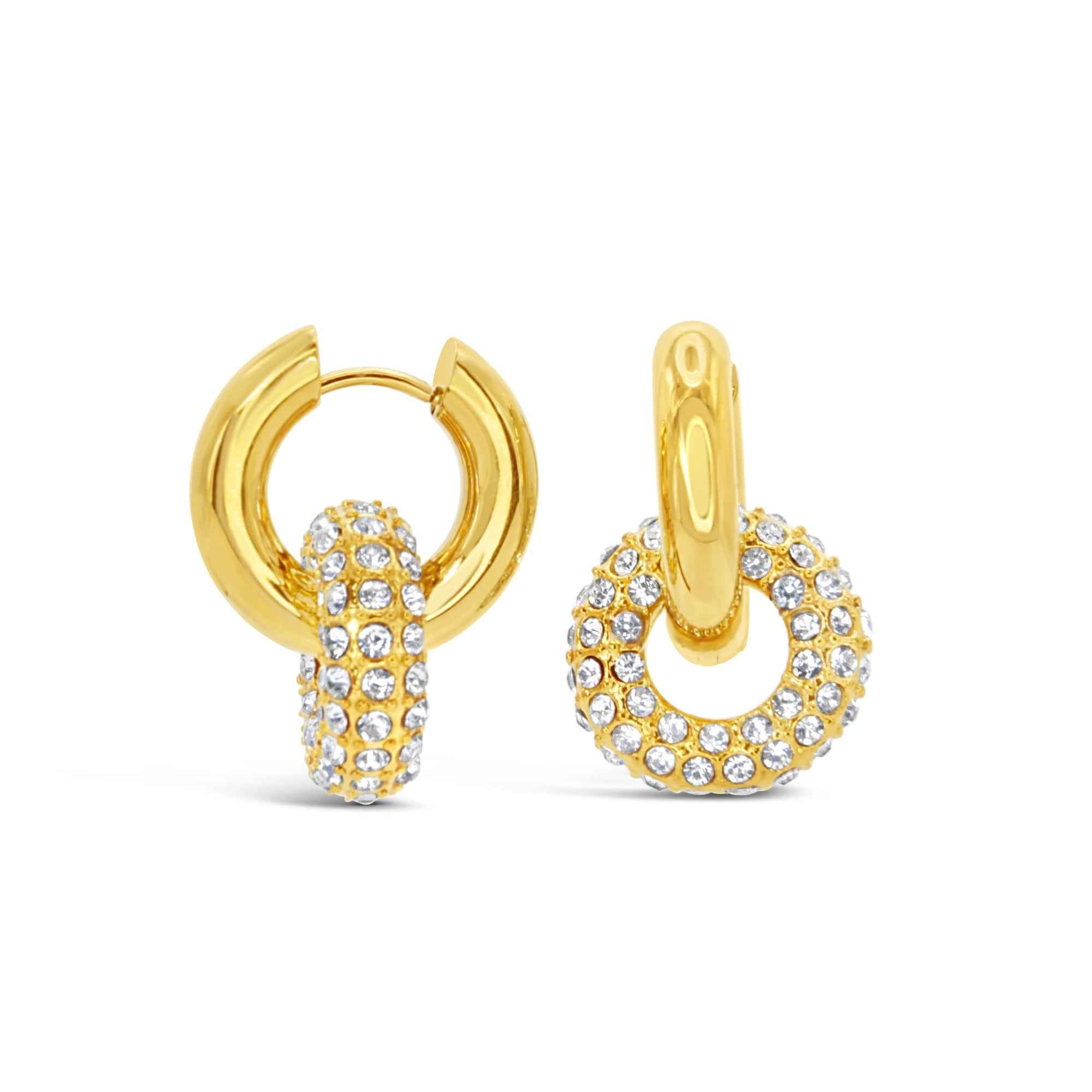 #025 Glamour-Bling-Bling "it´s cocktail time" - ARS-ARGENTI - Damen Ohrringe Gold - 925 Sterling Silber - Sexy Ohrringe gold 585 – bestseller – bling-bling – glamouröse Ohrringe - Luxus