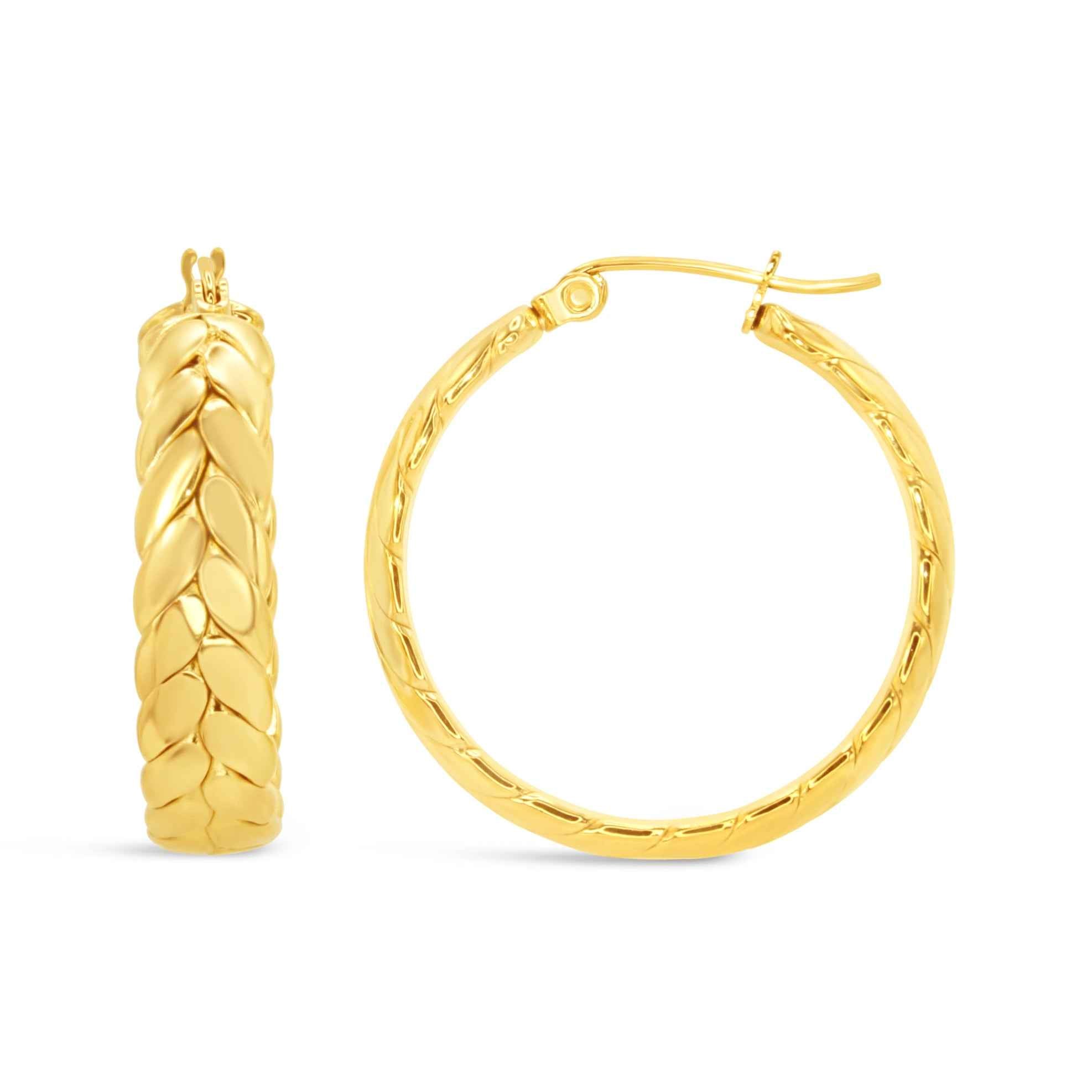 #062 Elegante Creolen "queen eleonore" - ARS-ARGENTI- Damen Ohrringe Gold - 925 Sterling Silber - Sexy Statement gold 585 – chunky Creolen gold – Kreolen ohrringe – ohrringe statement – damenohrringe - Geschenkbox