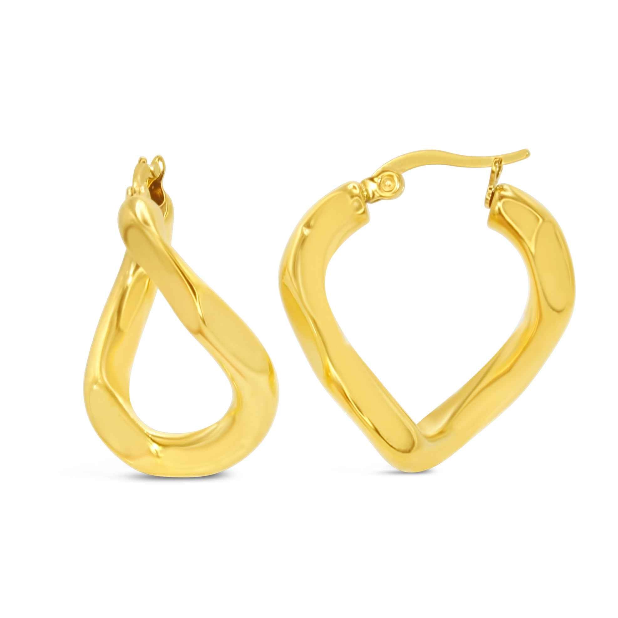 #072 Anmutige Glamour-Ohrringe "Infinity Glam" - ARS-ARGENTI- Damen Ohrringe Gold - 925 Sterling Silber - Sexy Ohrringe gold 585 – bestseller – bling-bling – glamouröse Ohrringe – Sinnliche Ohrringe – damenohrringe - Geschenkbox