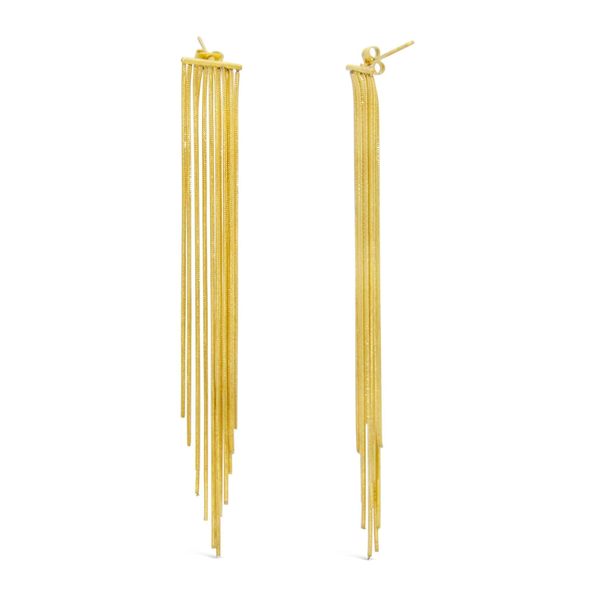 #093 Glamouröse Ohrhänger "Glambang" - ARS-ARGENTI- Damen Ohrringe Gold - 925 Sterling Silber – Ohrhänger - Sexy Ohrhänger gold 585 – bestseller – Trend – Hängeohrringe – damenohrringe - Geschenkbox