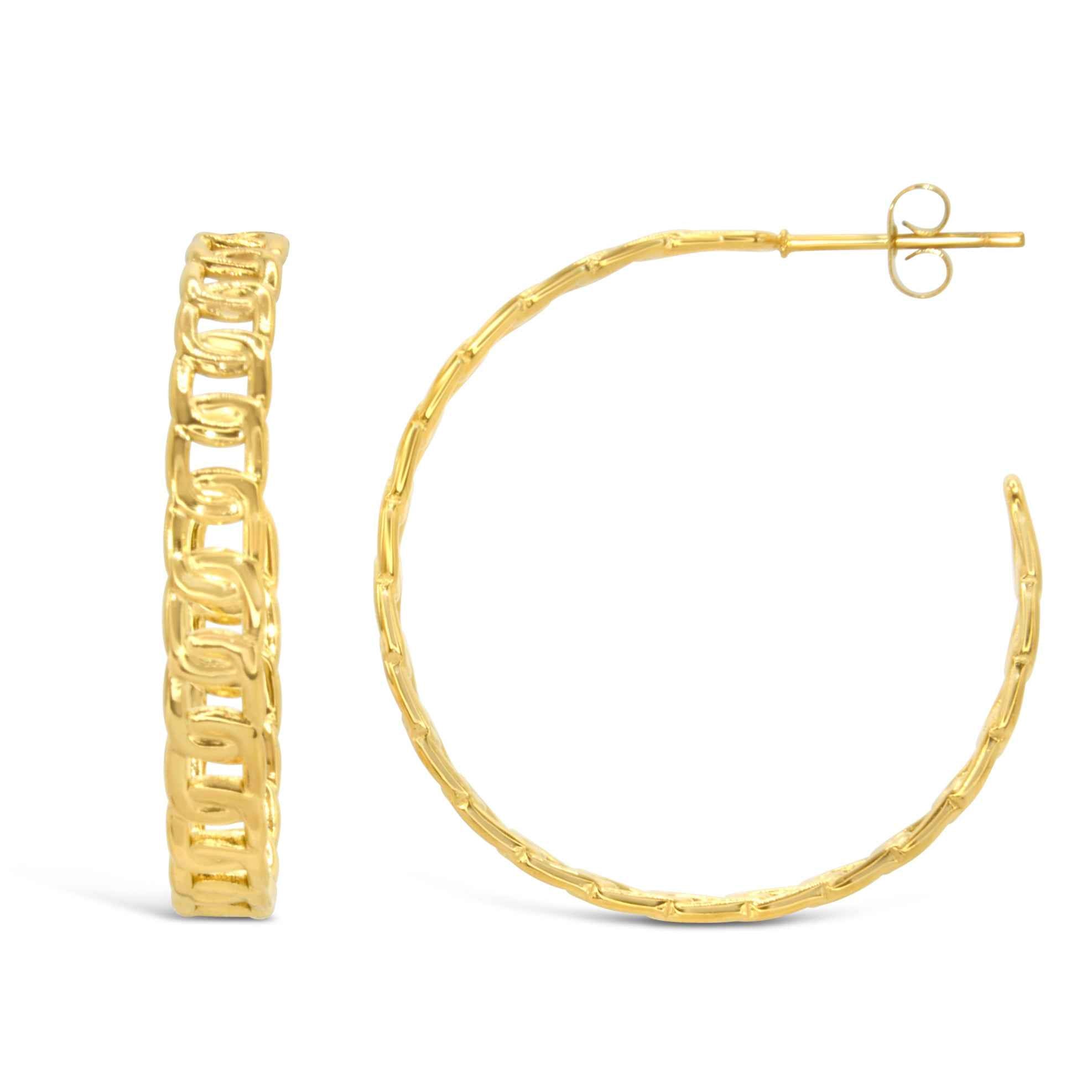 #099 Chuncky Creolen "Faith in the sky" - ARS-ARGENTI- Damen Ohrringe Gold - 925 Sterling Silber - Sexy Statement gold 585 – chunky Creolen gold – Kreolen ohrringe – ohrringe statement – damenohrringe - Geschenkbox