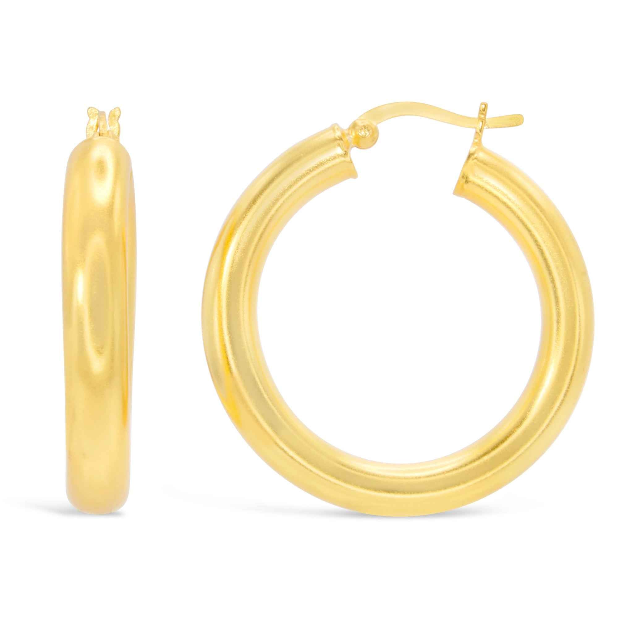 #112 Statement Creolen "princess for a day" - ARS-ARGENTI- Damen Ohrringe Gold - 925 Sterling Silber - Sexy Creolen gold 585 – bestseller – Kreolen – damenohrringe - Geschenkbox