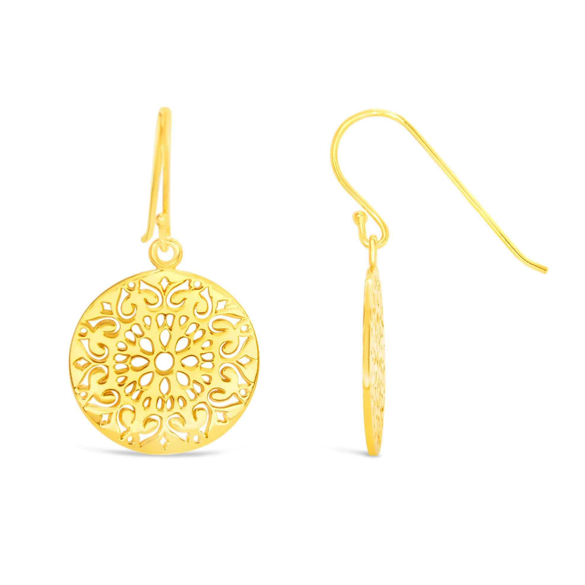 #126 Stylishe Boho-Ohrringe "burnished sunset" - ARS-ARGENTI- Damen Ohrringe Gold - 925 Sterling Silber - Sexy Creolen gold 585 – Boho style – boho ohrringe für damen – damenohrringe - Geschenkbox