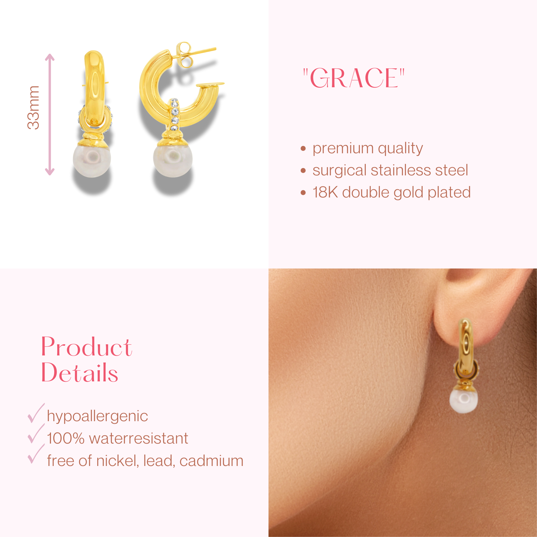 #050 Anmutige Glamour-Ohrringe "GRACE"