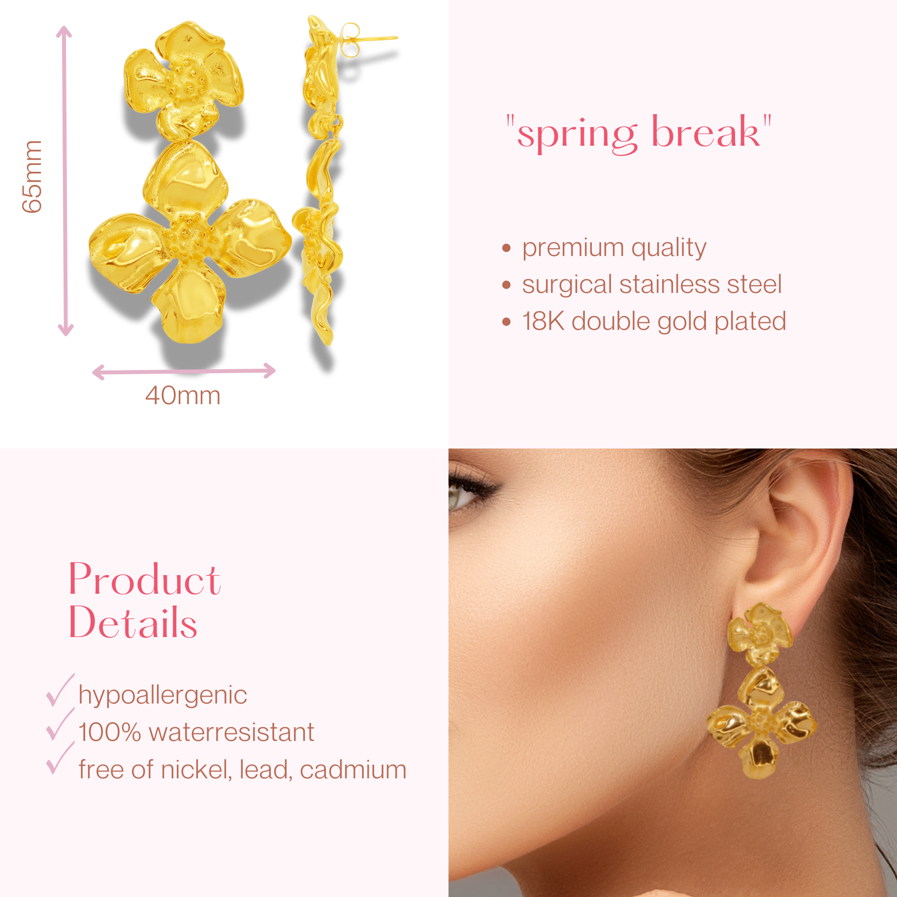 #051 Statement-Flowers "spring break"