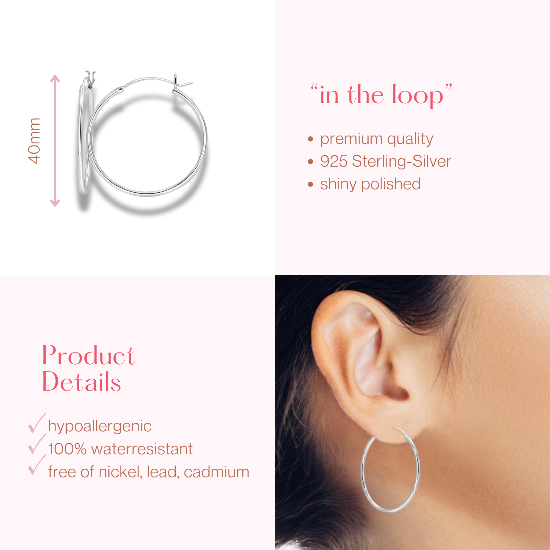 #139 Stylishe Creolen "in the loop"