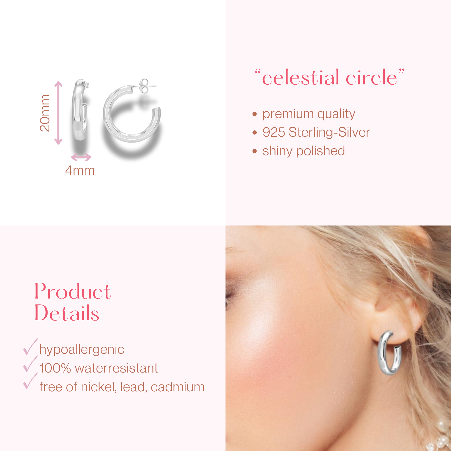#142 breite Creolen "Celestial Circle"
