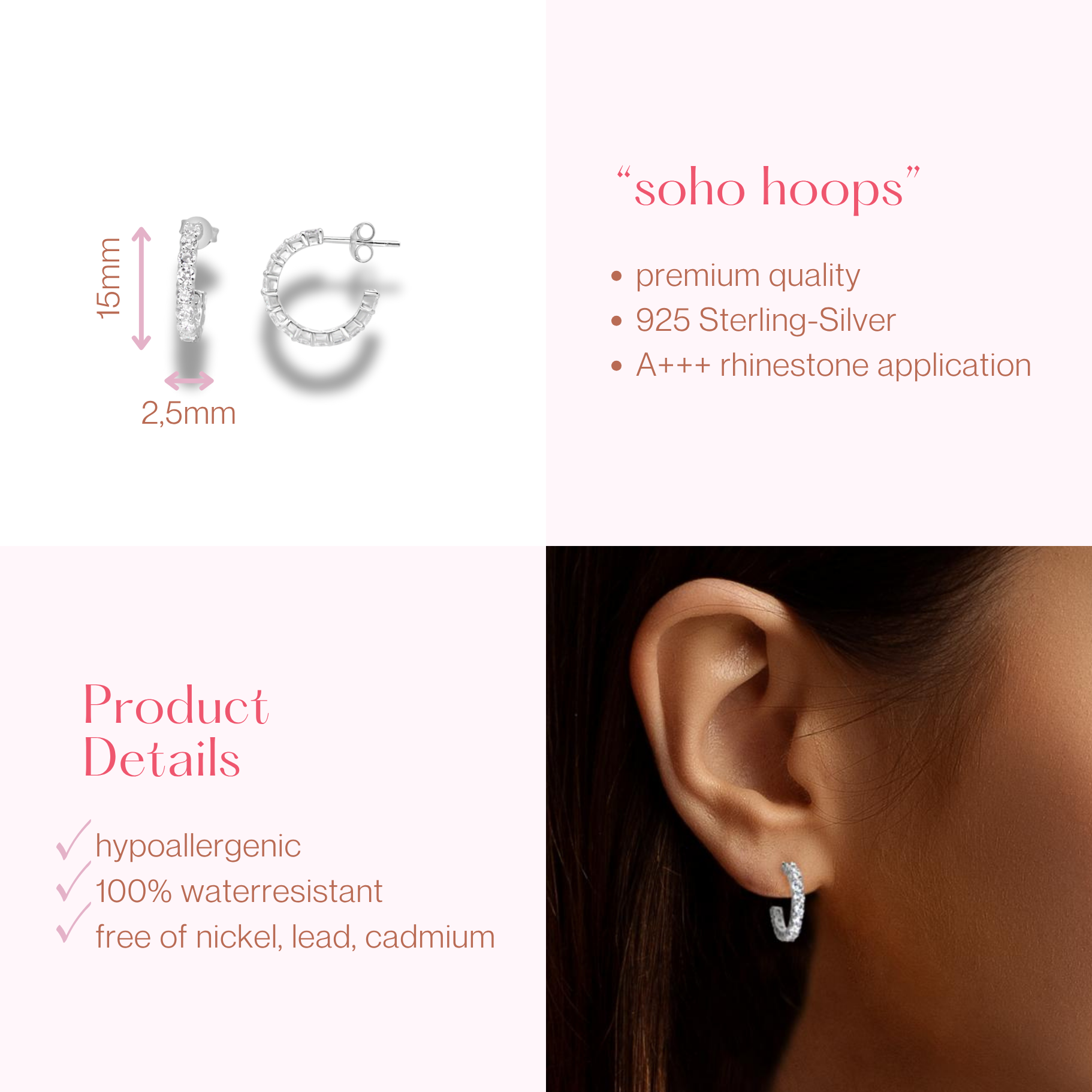 #144 Glamouröse Creolen "SoHo Hoops"