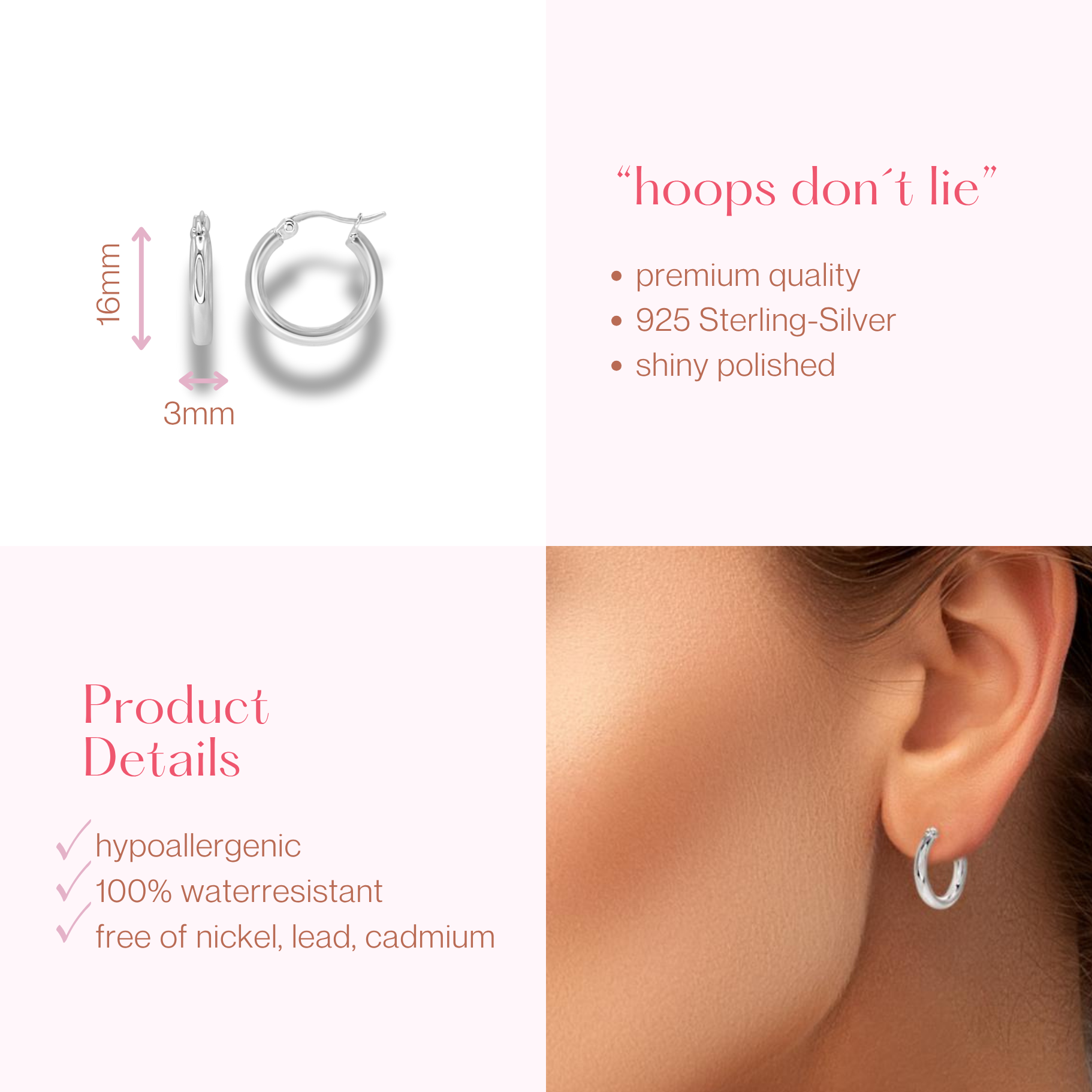#149 Minimalistische Creolen "Hoops Don’t Lie"