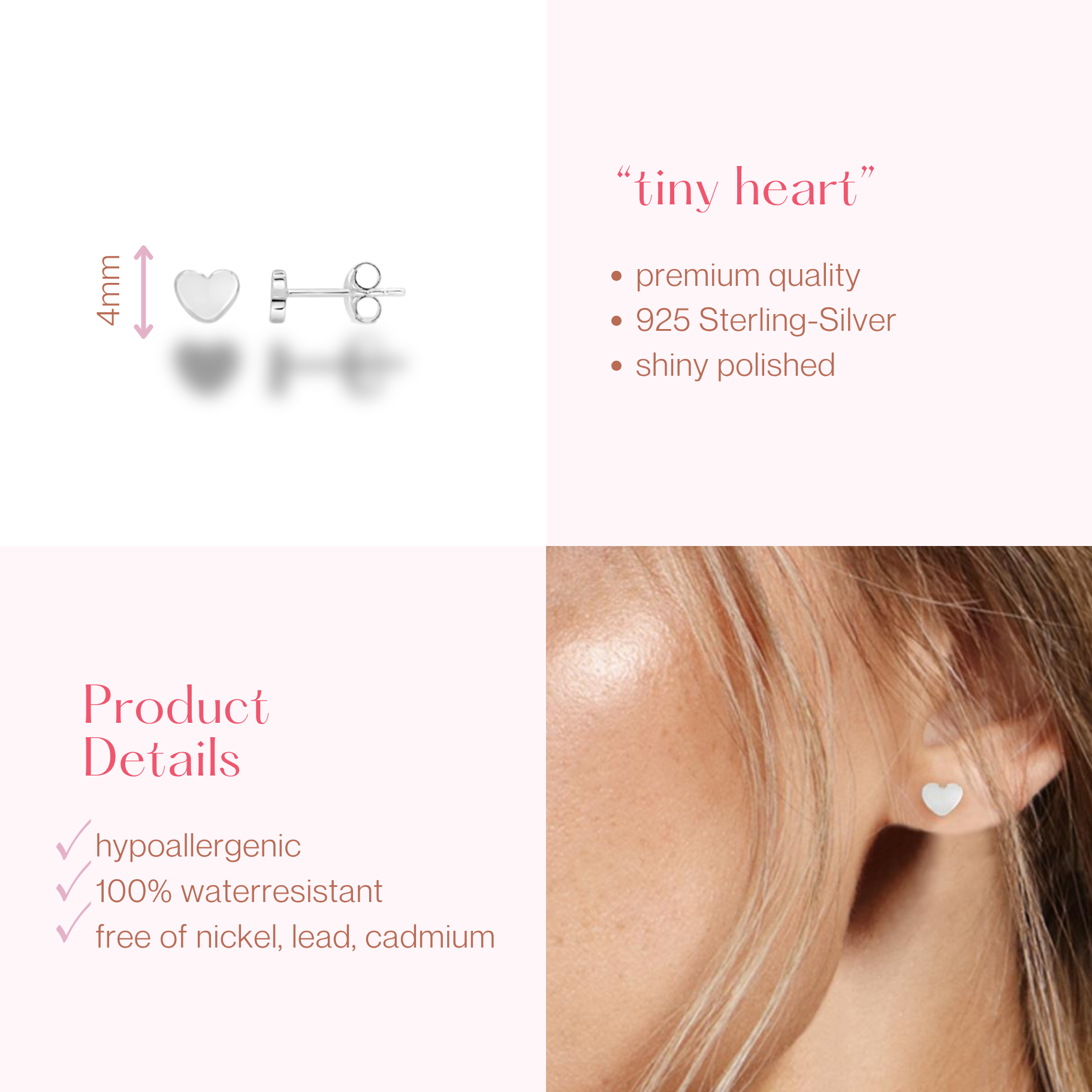 #157 Ohrstecker "tiny heart"