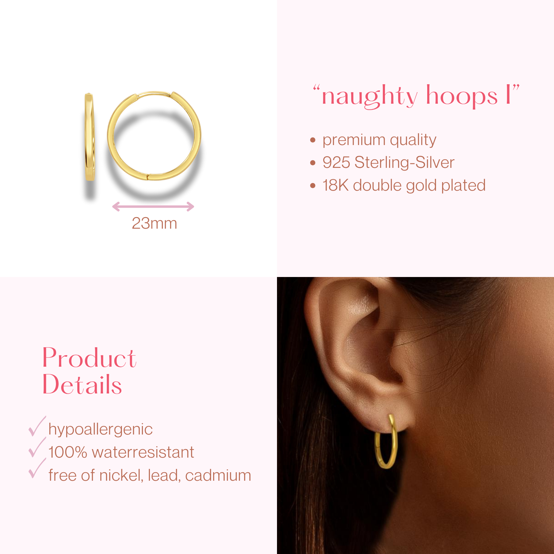 #173 Sexy Creolen "Naughty Hoops II"