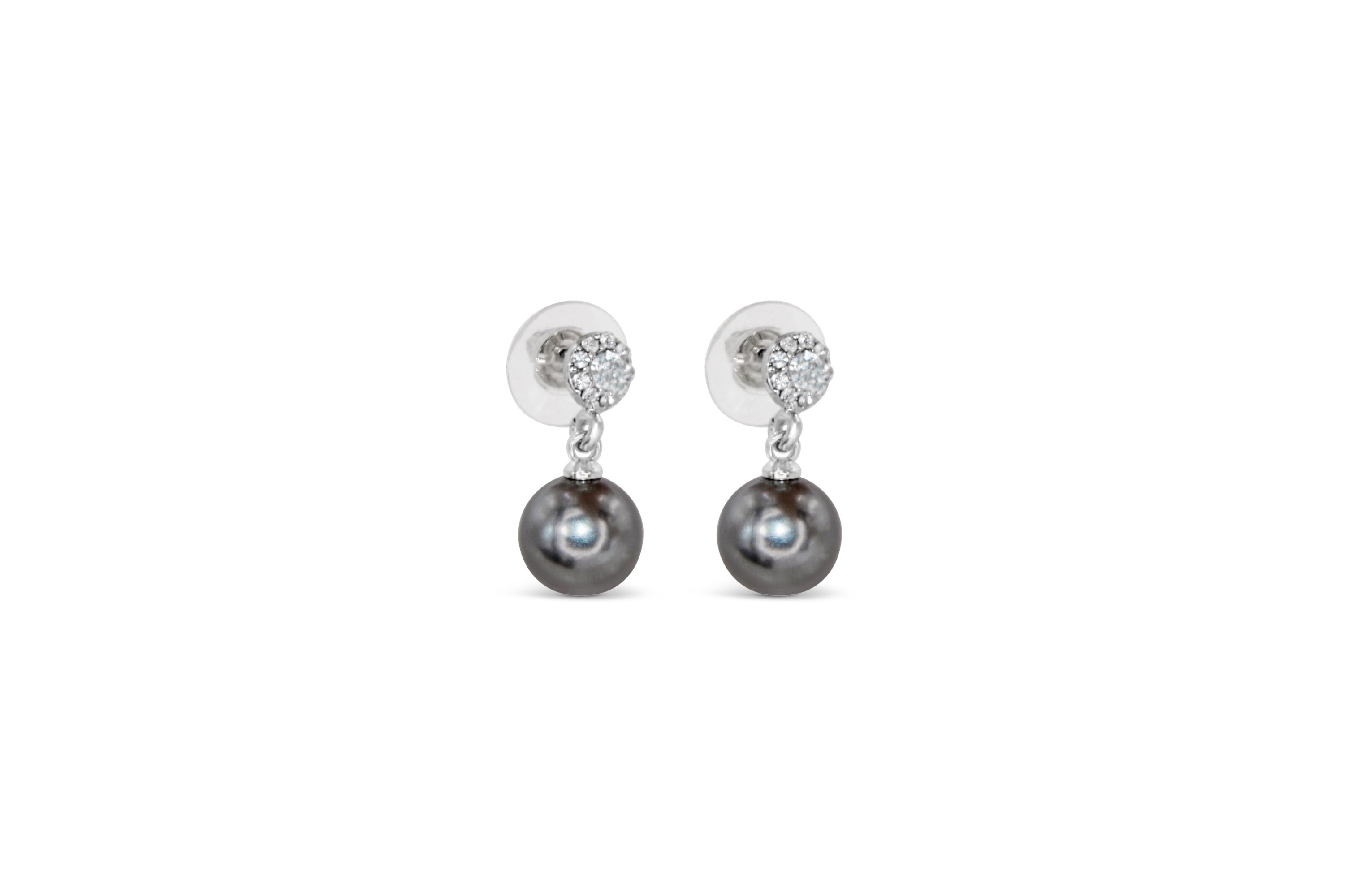 #180 Extravagante Perlen - Ohrstecker "Black Pearl B*tch"