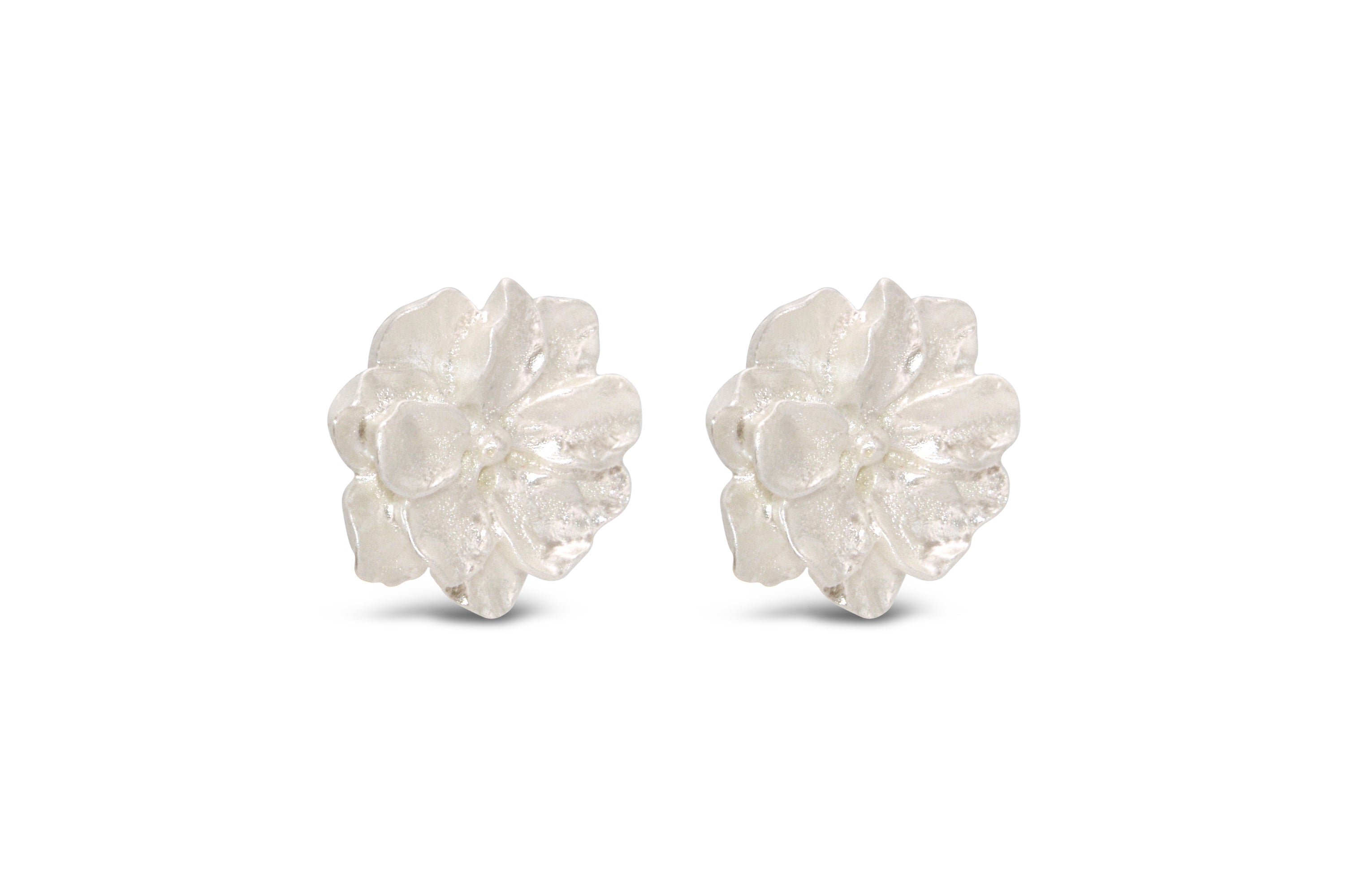#186 White Flower - Ohrstecker "Dirty Daisy"