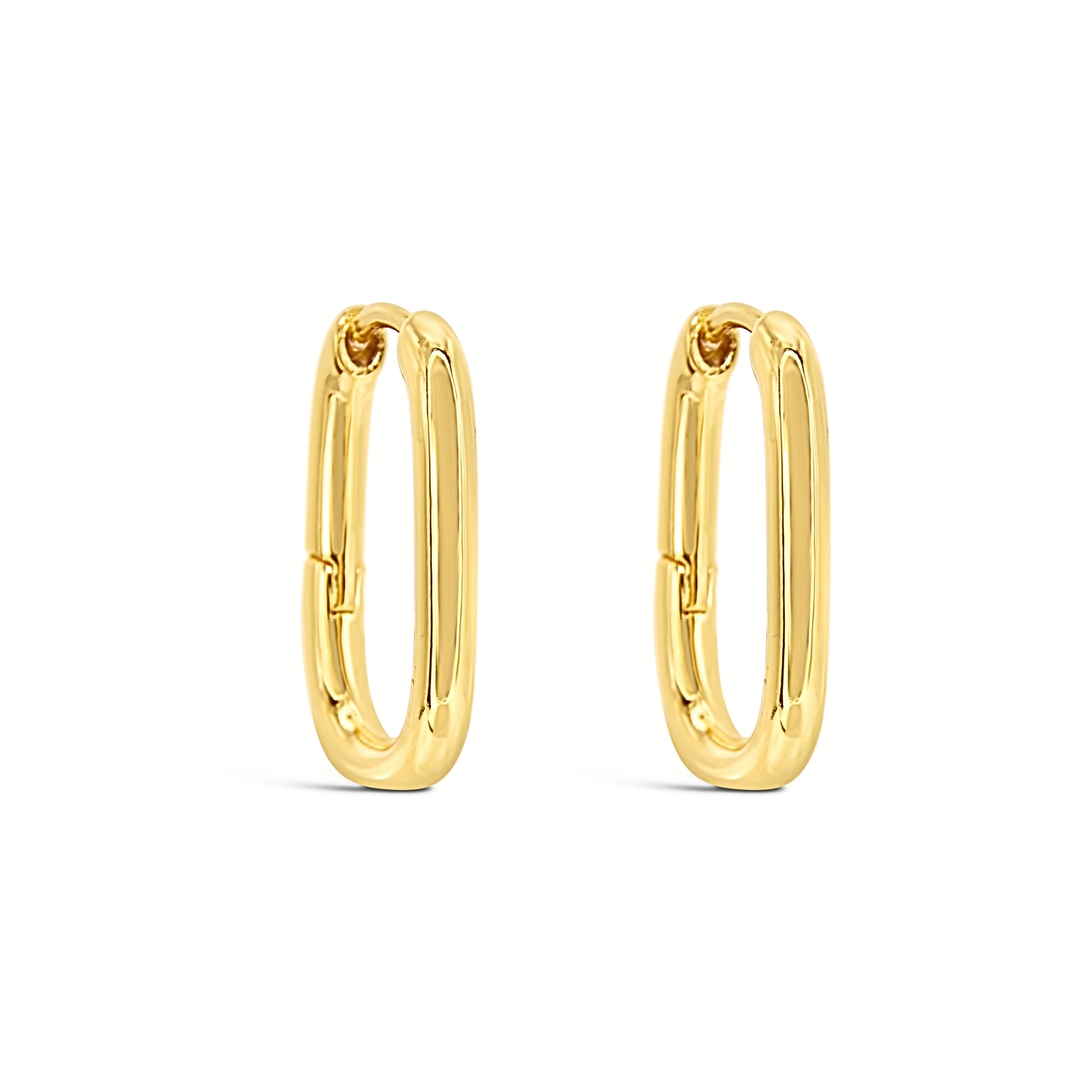 #190 Creolen-Ohrringe "Uptown U" - ARS-ARGENTI - Damen Ohrringe Gold - 925 Sterling Silber - Sexy Creolen gold 585 – bestseller – Kreolen – damenohrringe - Geschenkbox
