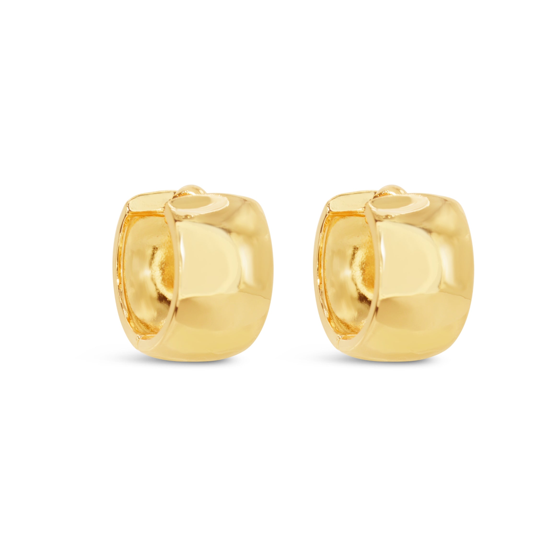 #196 Breite Creolen-Ohrringe "Bold Babe Hoops II" - ARS-ARGENTI - Damen Ohrringe Gold - 925 Sterling Silber - Sexy Creolen gold 585 – bestseller – Kreolen – damenohrringe - Geschenkbox