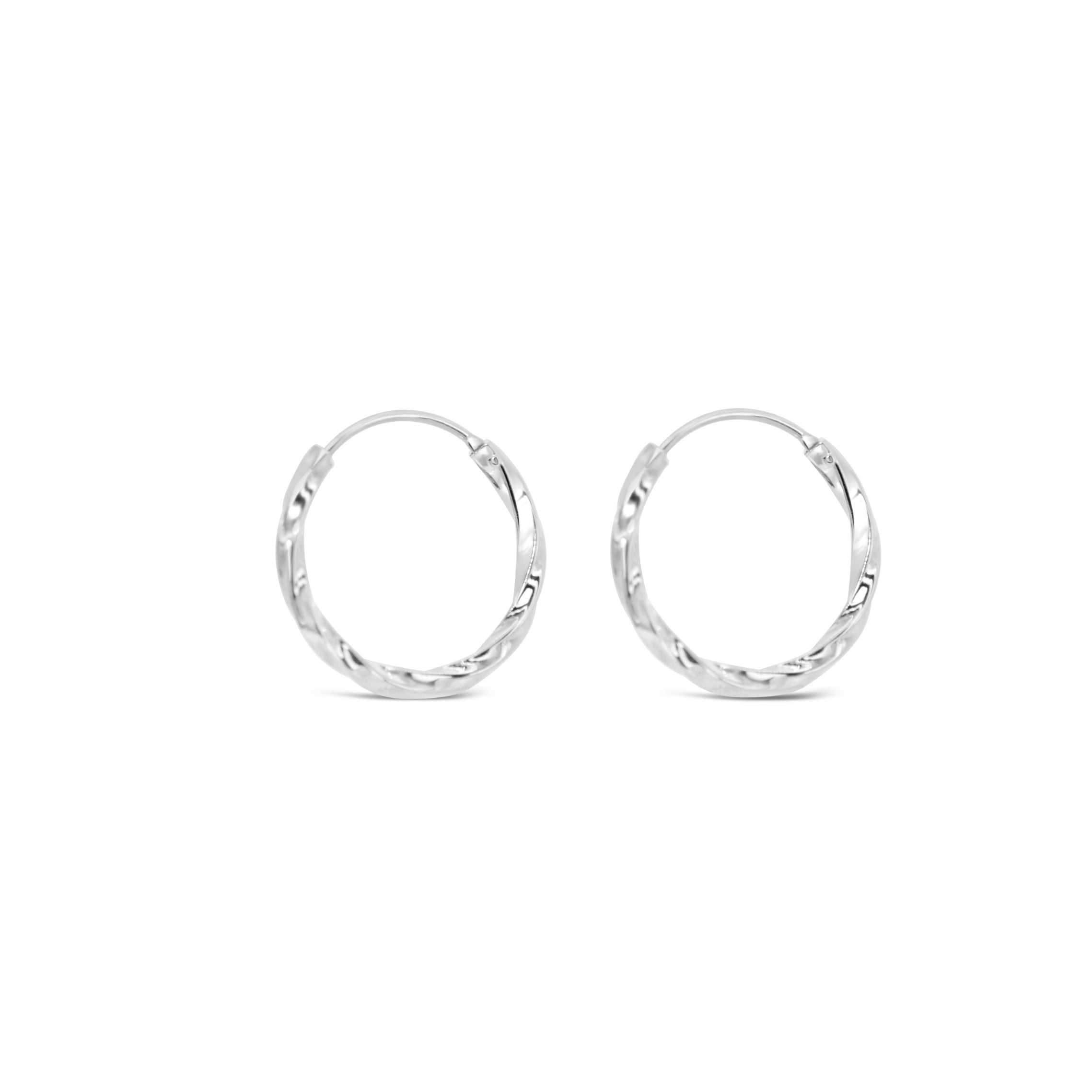 #208 Gedrehte Creolen "Twist & Tease" - ARS-ARGENTI - Damen Ohrringe Silber - 925 Sterling Silber - Sexy Creolen – Kreolen – damenohrringe – Geschenkbox