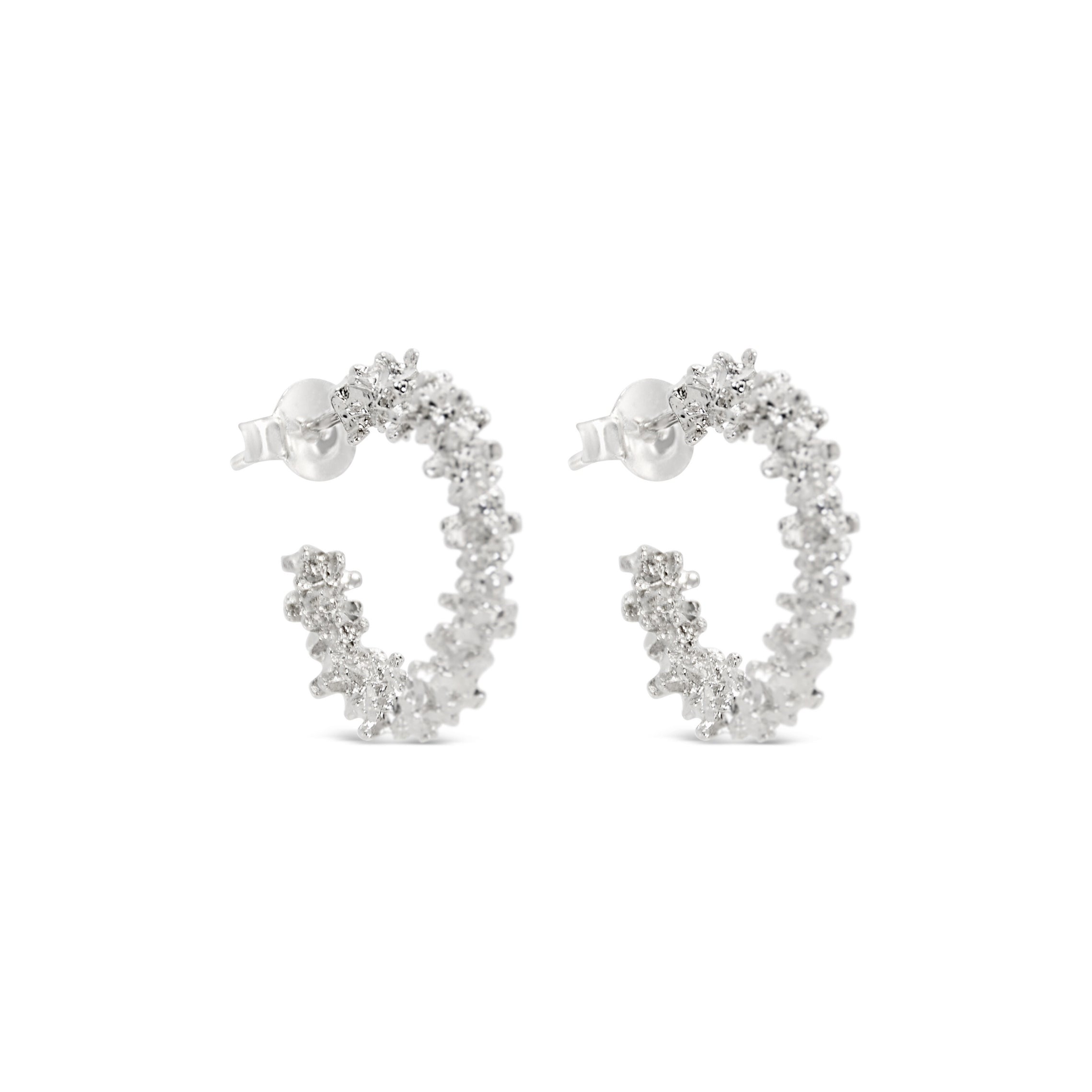 #216 Sexy Club-Creolen "Rich B*tch Hoopys silber" - ARS-ARGENTI - Damen Ohrringe Silber - 925 Sterling Silber - Sexy Statement – chunky ohrringe gold – ohrringe statement – damenohrringe - Geschenkbox